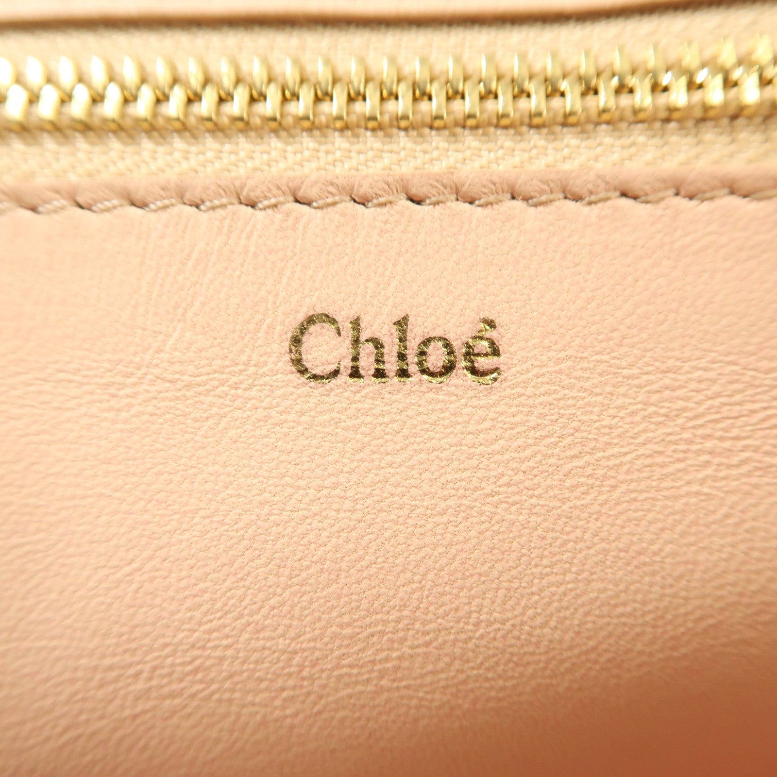 Chloe 羊皮皮革Hand Bag金扣手挽袋