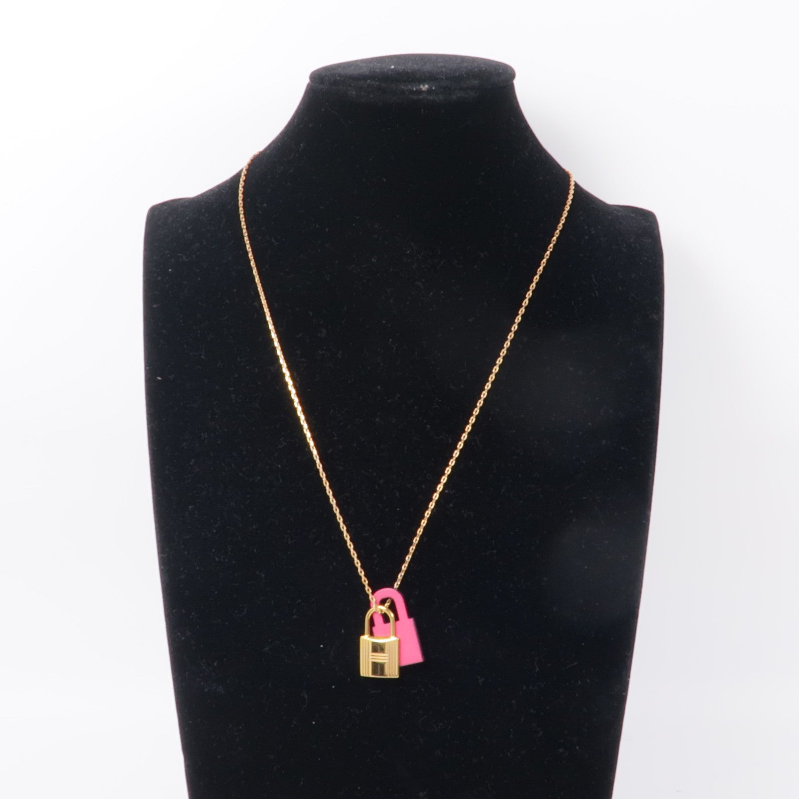 HERMES 皮革/金屬Necklace項鍊