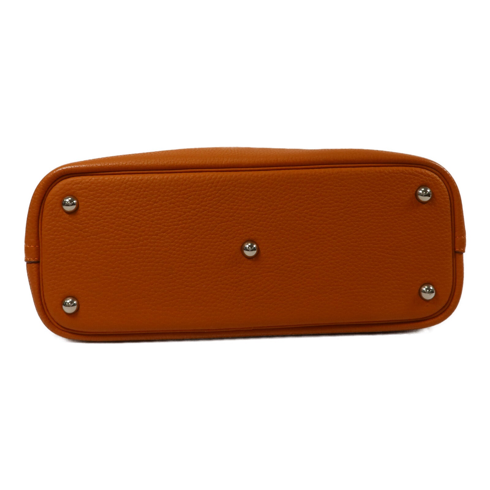 HERMES Clemence皮革Bolide 31手挽肩背兩用袋Orange