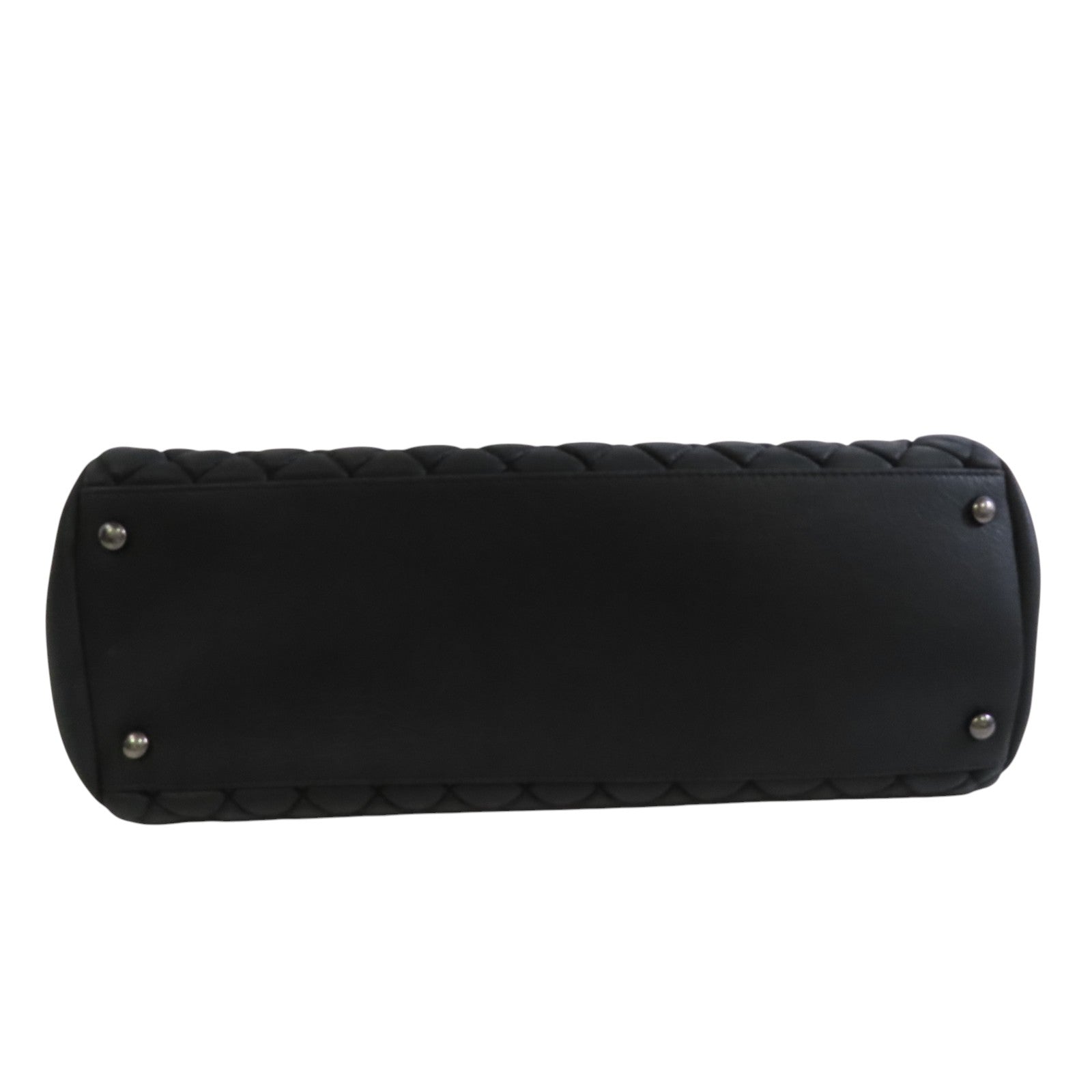 CHANEL 牛皮皮革Shoulder Bag銀扣鏈帶肩背袋