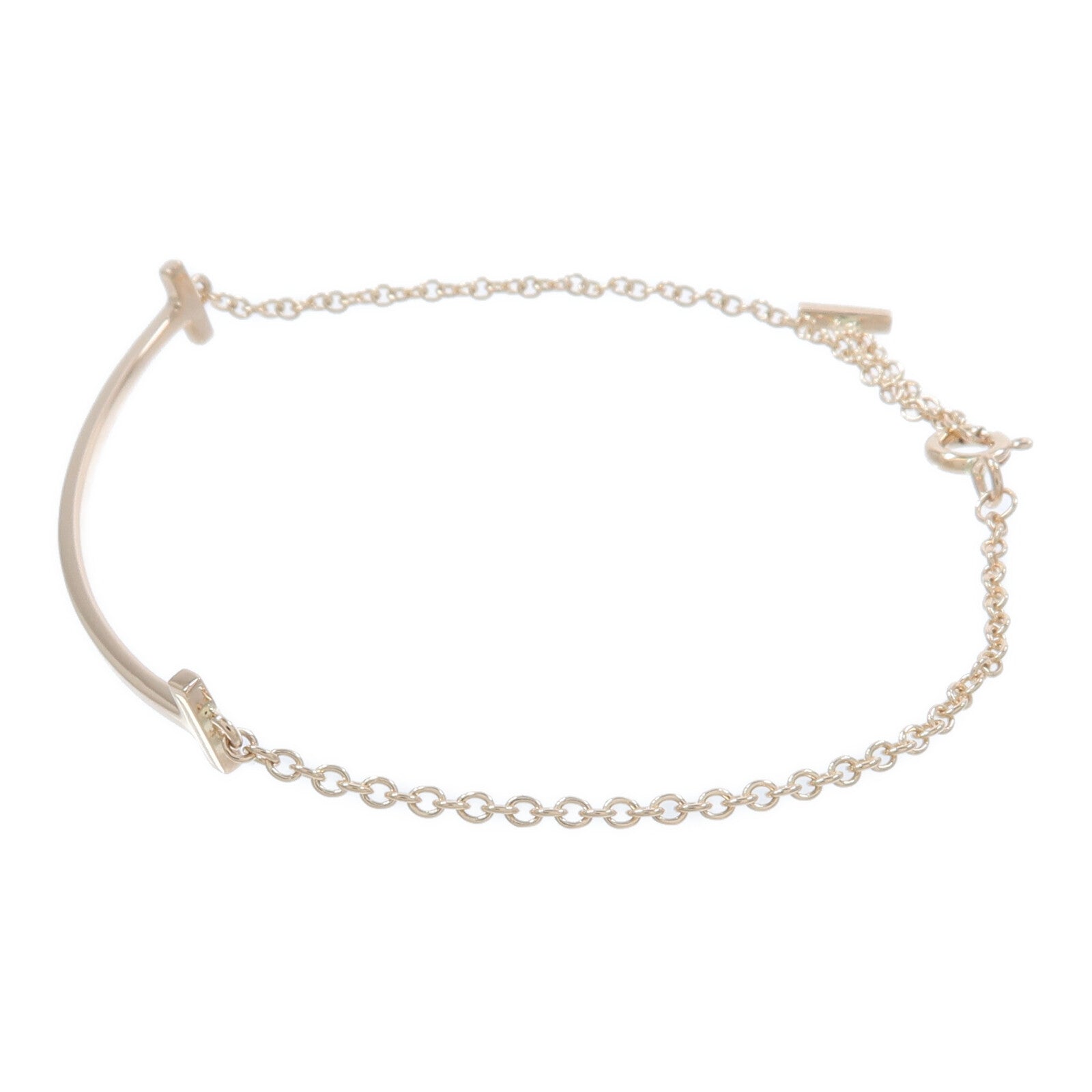 TIFFANY＆CO 18K黃金T Smile Bracelet手鏈