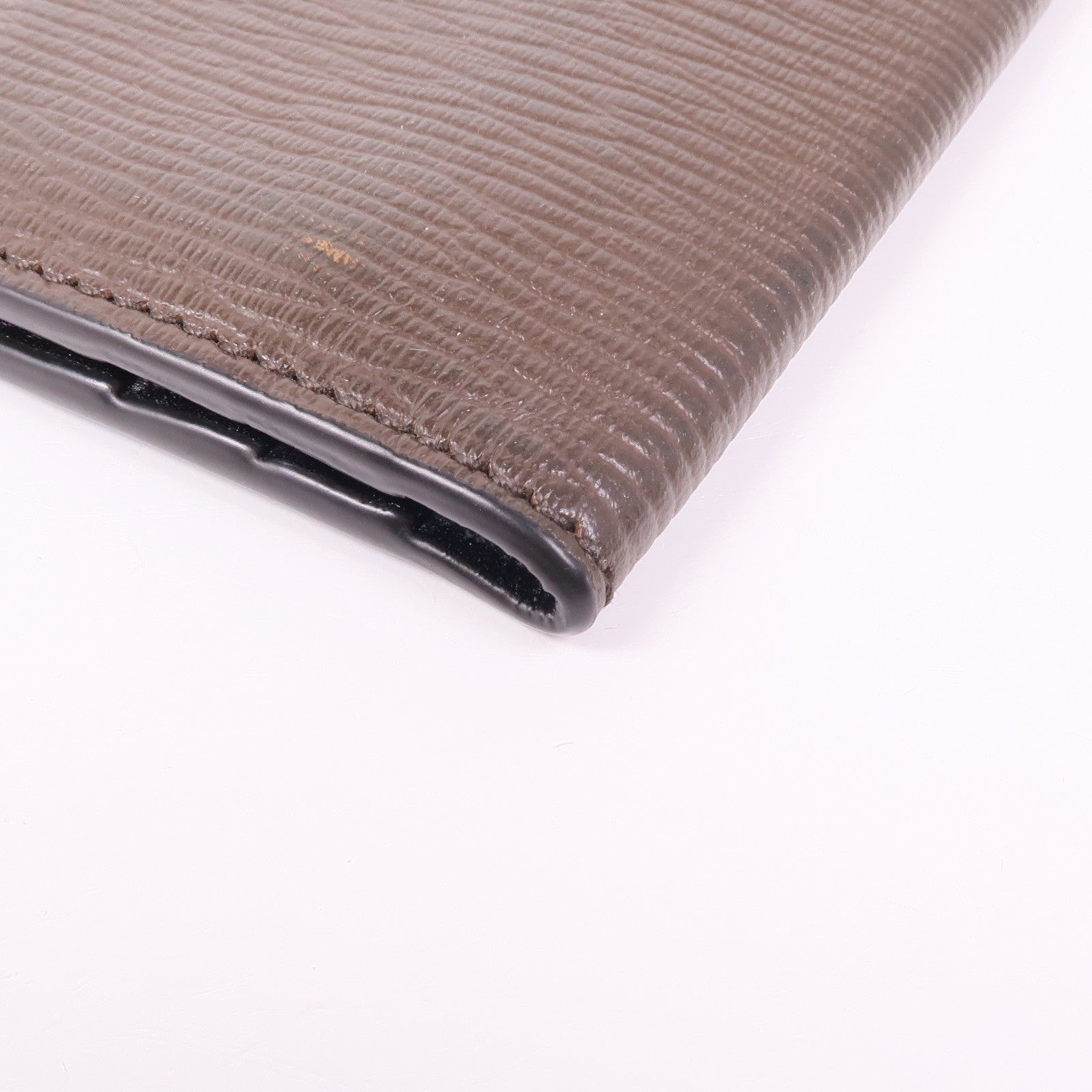 Salvatore Ferragamo 皮革Gancini Card Holder銀扣卡片套