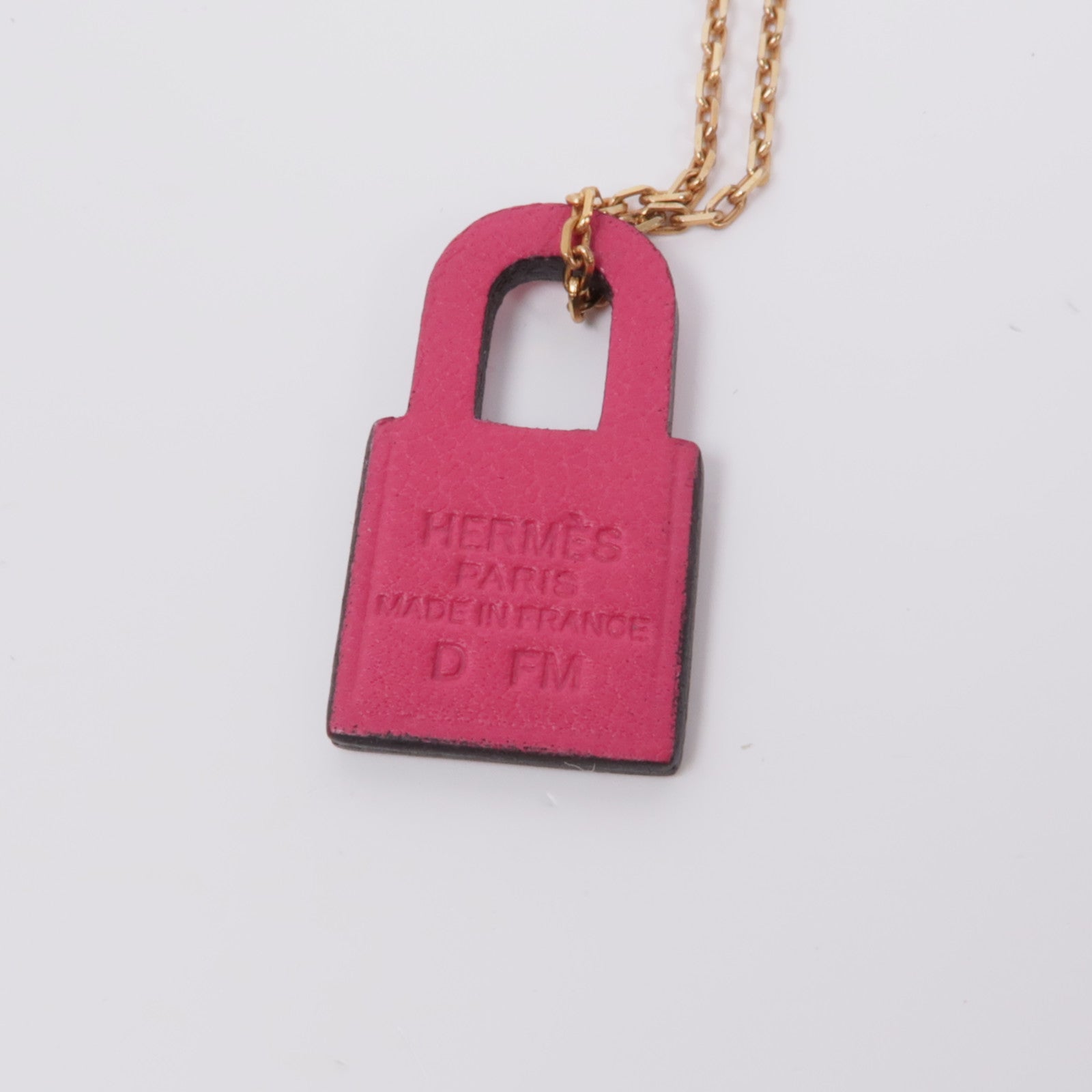 HERMES 皮革/金屬Necklace項鍊