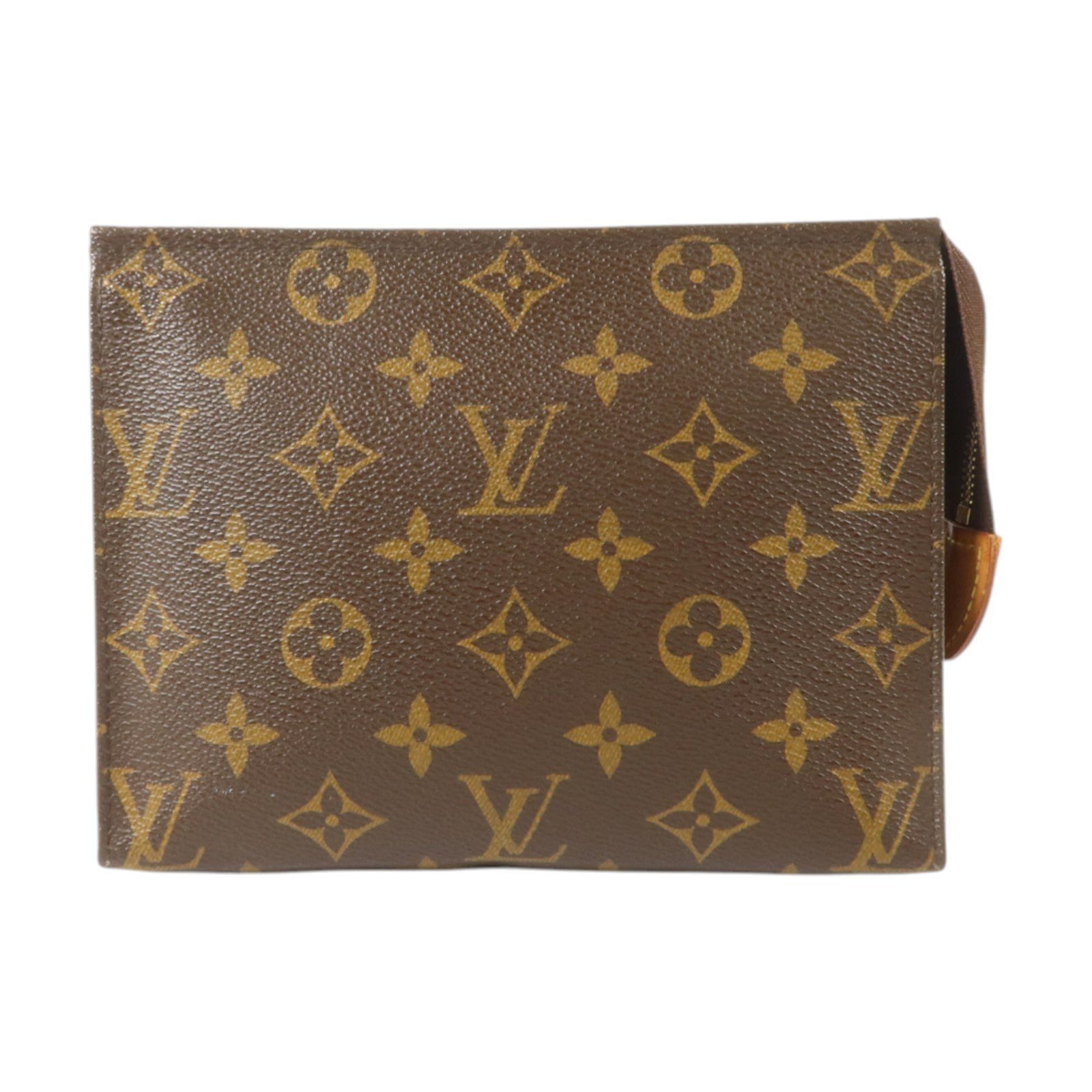 LOUIS VUITTON Monogram Toiletry Pouch 19金扣手拿包棕色