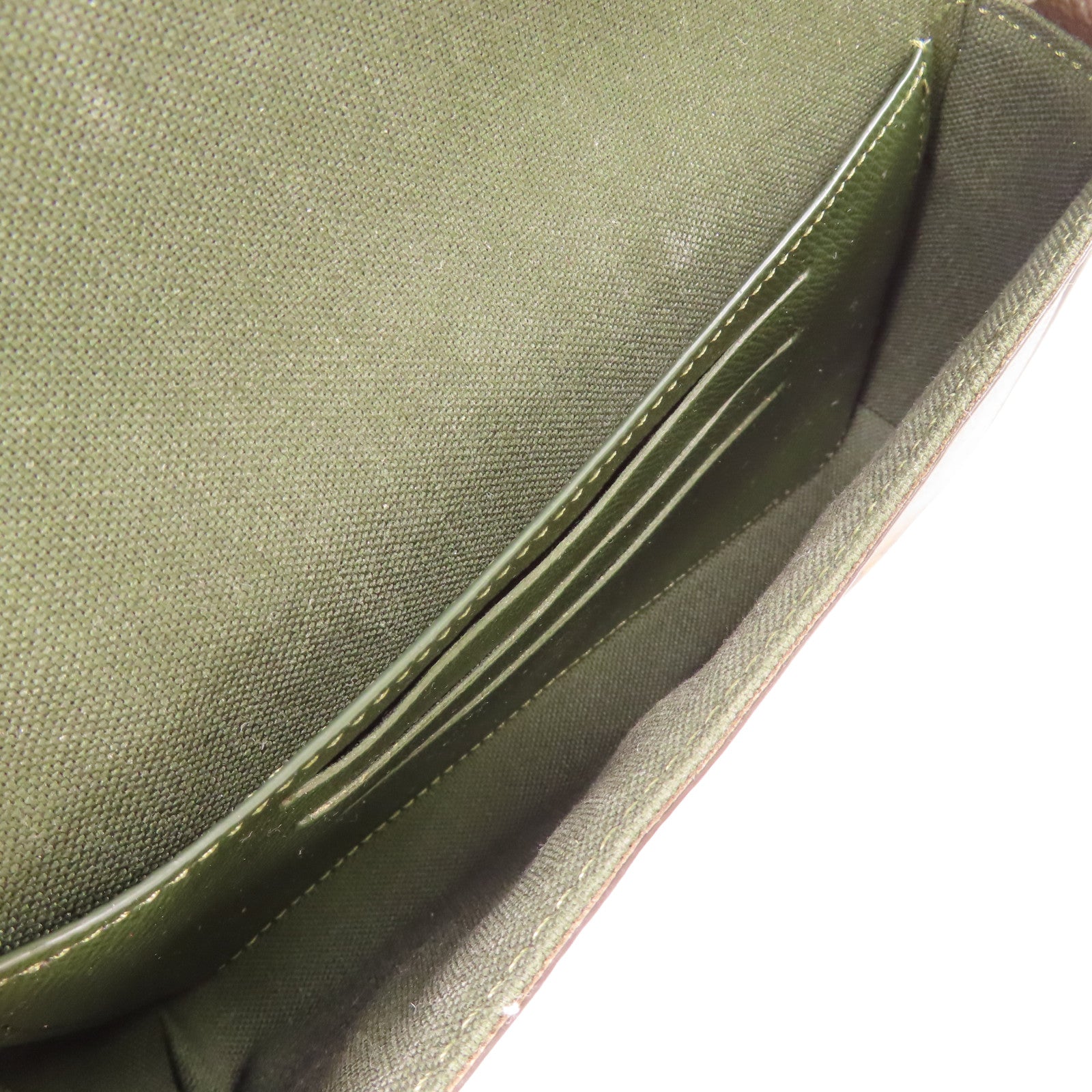 LOUIS VUITTON LV GHW Felicie Strap & Go Shoulder Bag M80091 Monogram Brown/Green