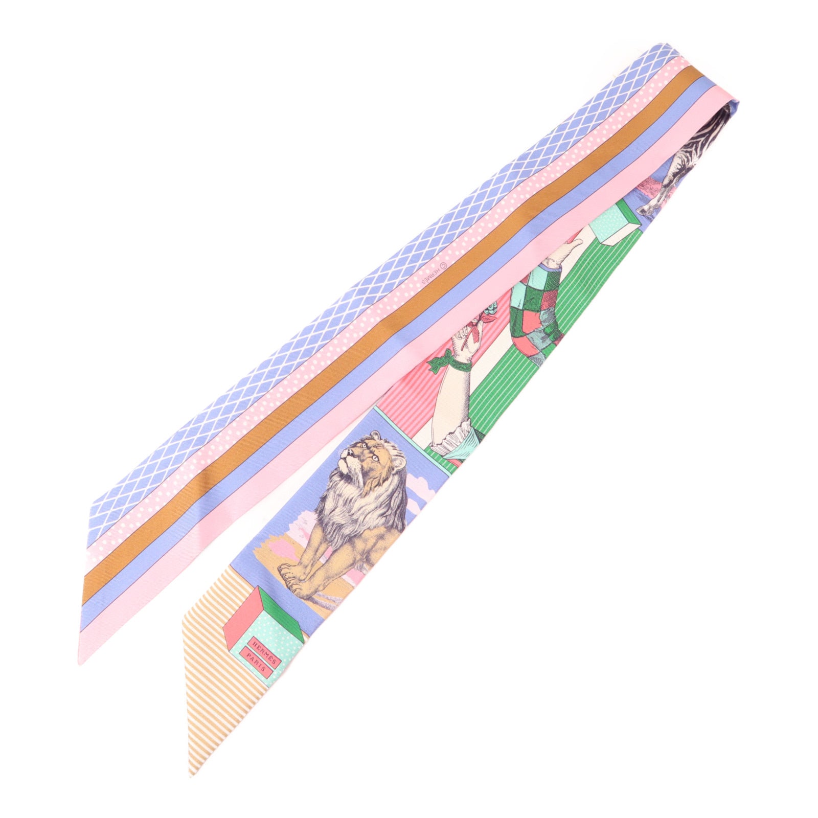 HERMES 絲質Twilly絲巾