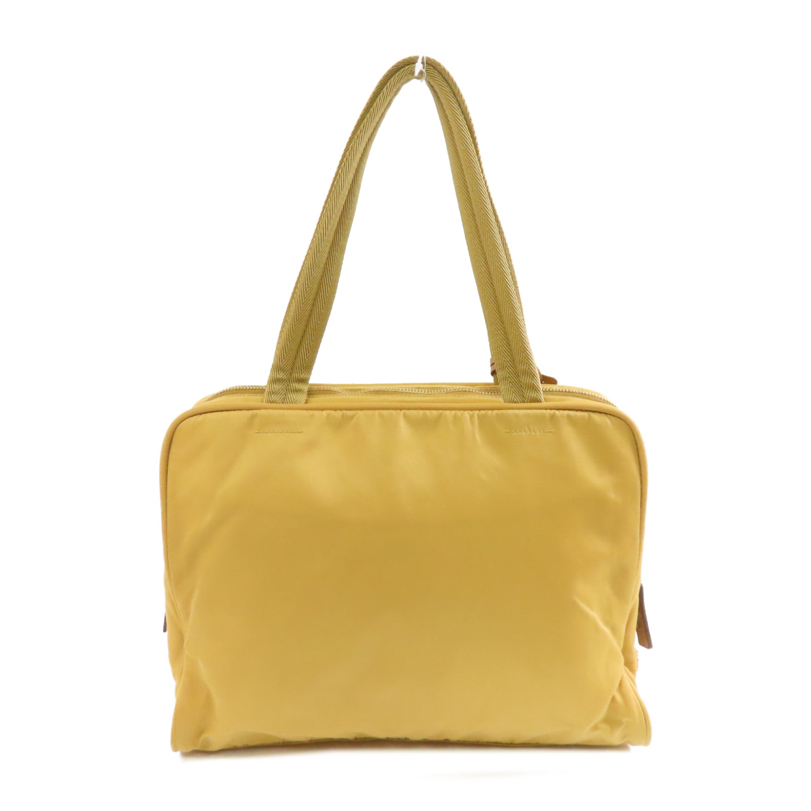 PRADA 尼龍Hand Bag金扣手挽袋金色