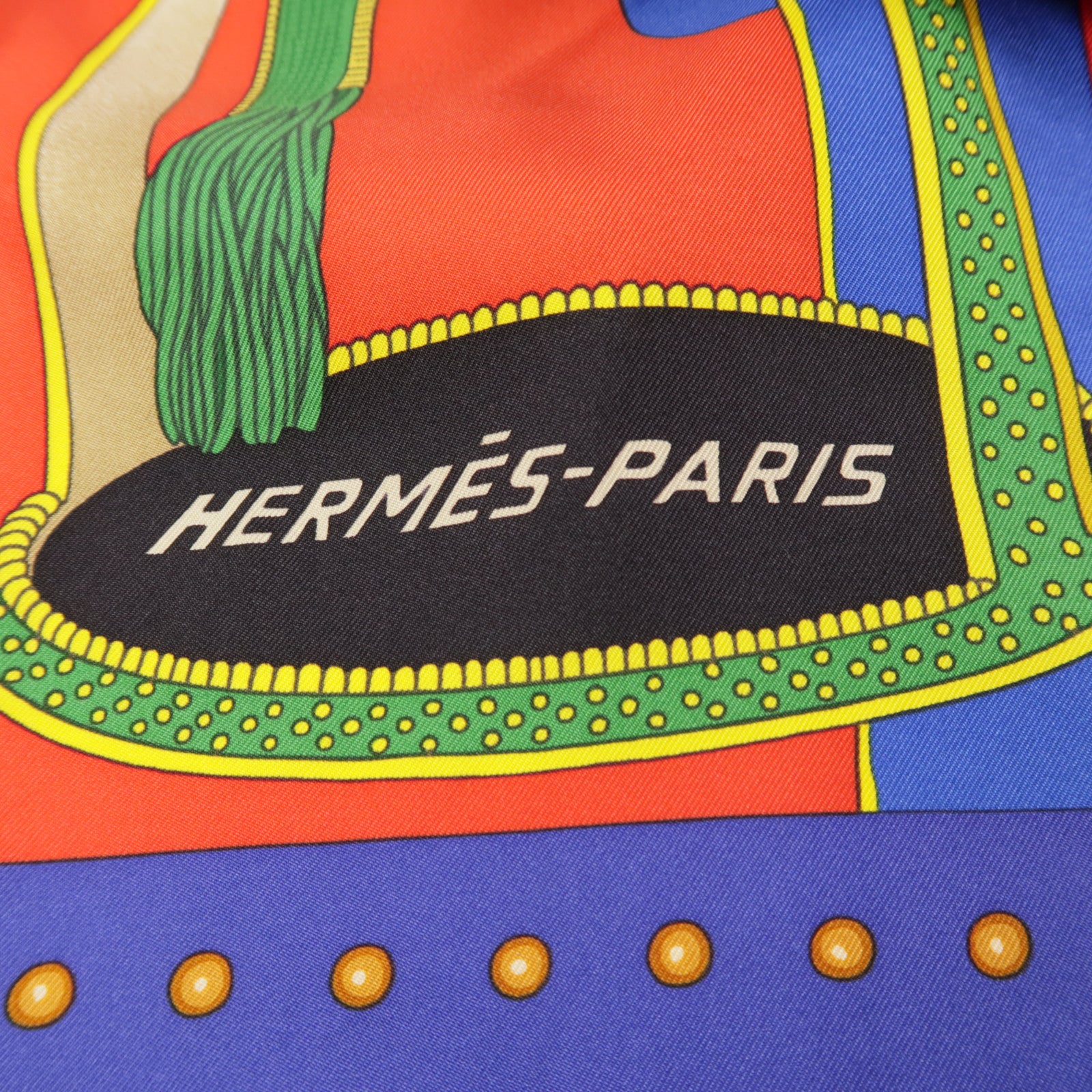 HERMES Scarf 90x90 Silk Purple/Red