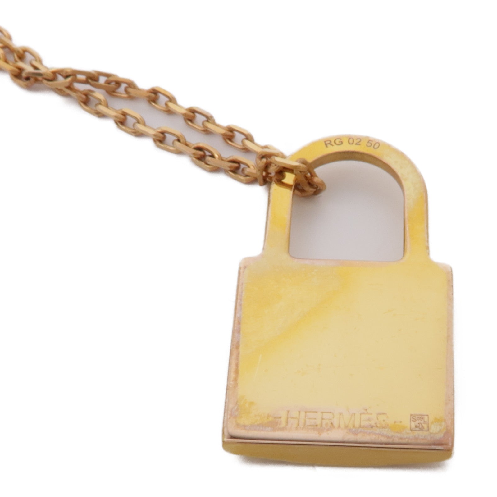 HERMES 皮革/金屬Necklace項鍊