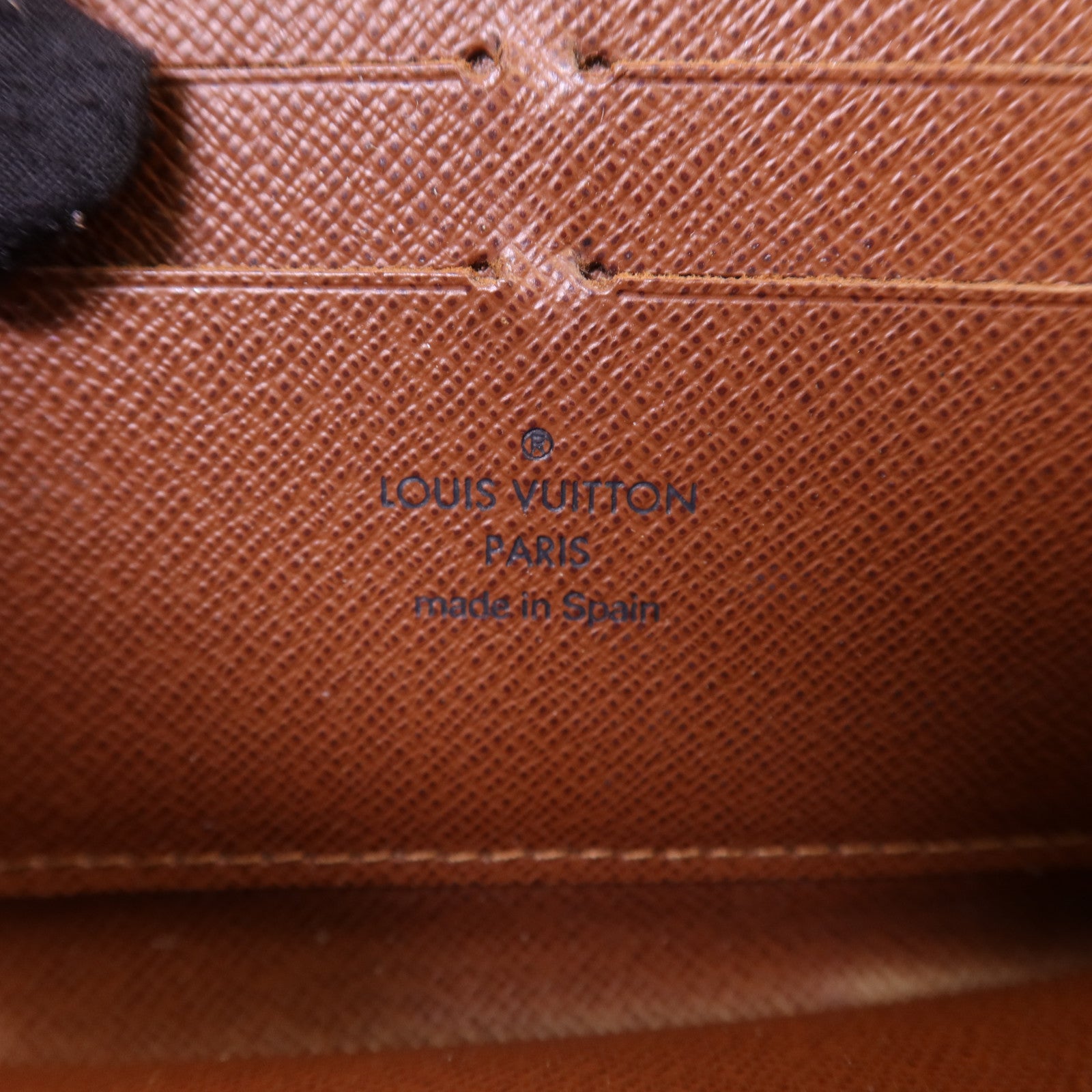 LOUIS VUITTON Monogram Zipper Long Wallet金扣長錢包M60017