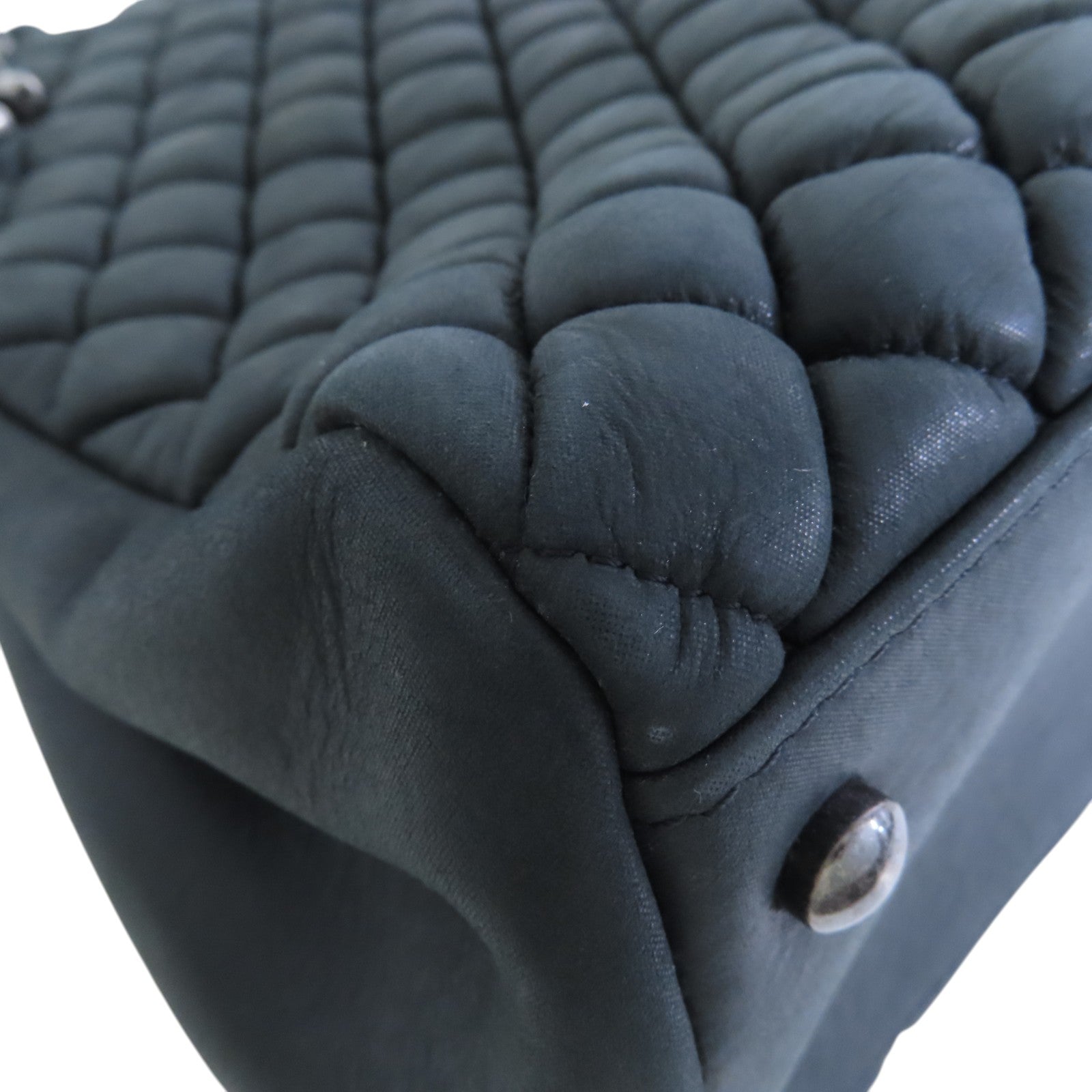 CHANEL 牛皮皮革Shoulder Bag銀扣鏈帶肩背袋