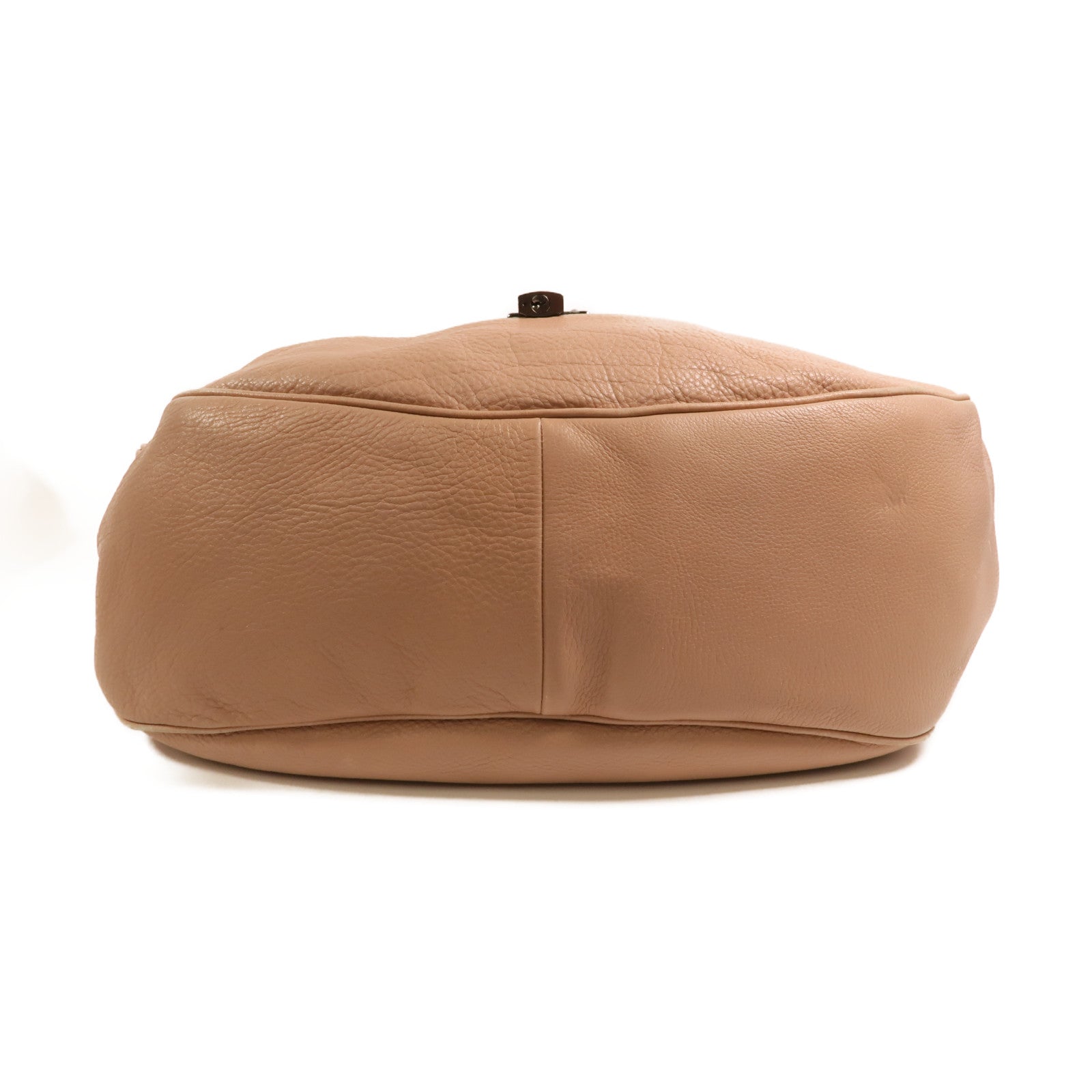 LOEWE 牛皮皮革Calle Lock Hobo銀扣肩背袋