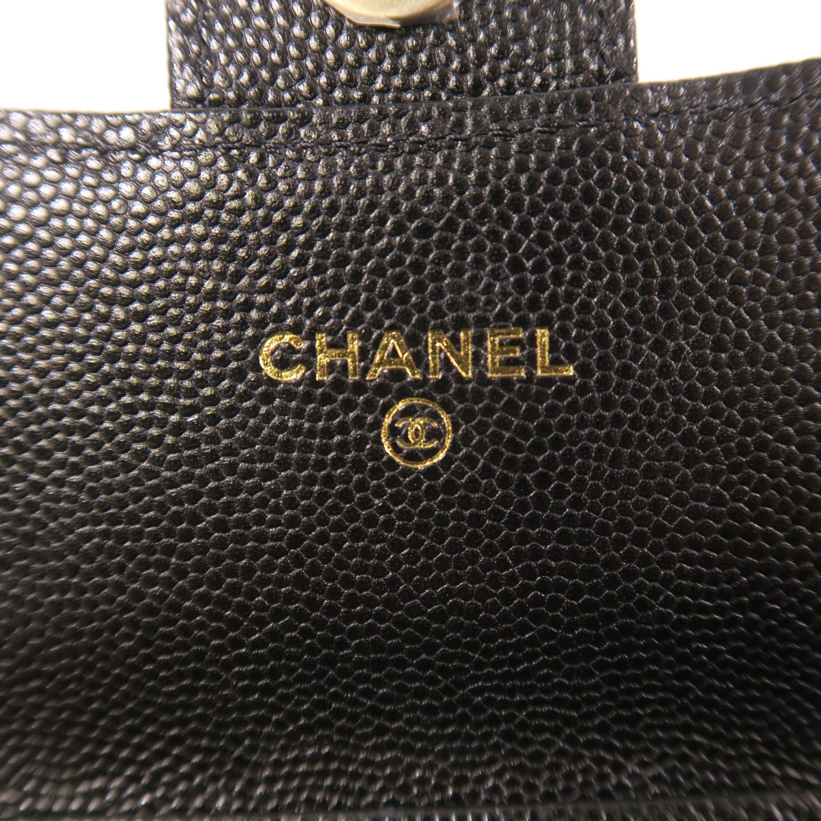 CHANEL 牛皮皮革Chain Shoulder金扣鏈帶肩背袋