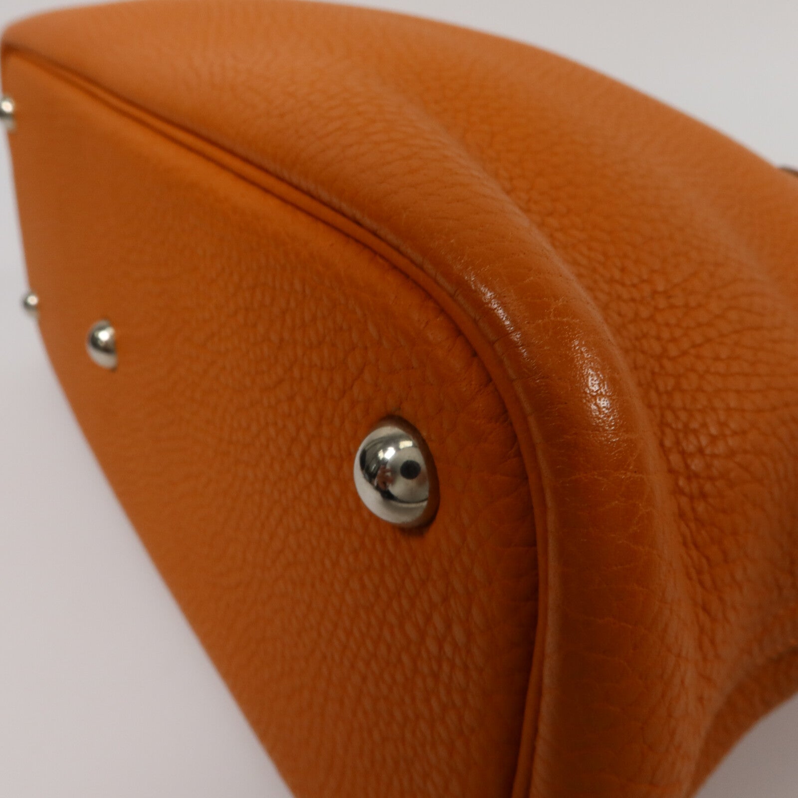 HERMES Clemence皮革Bolide 31手挽肩背兩用袋Orange