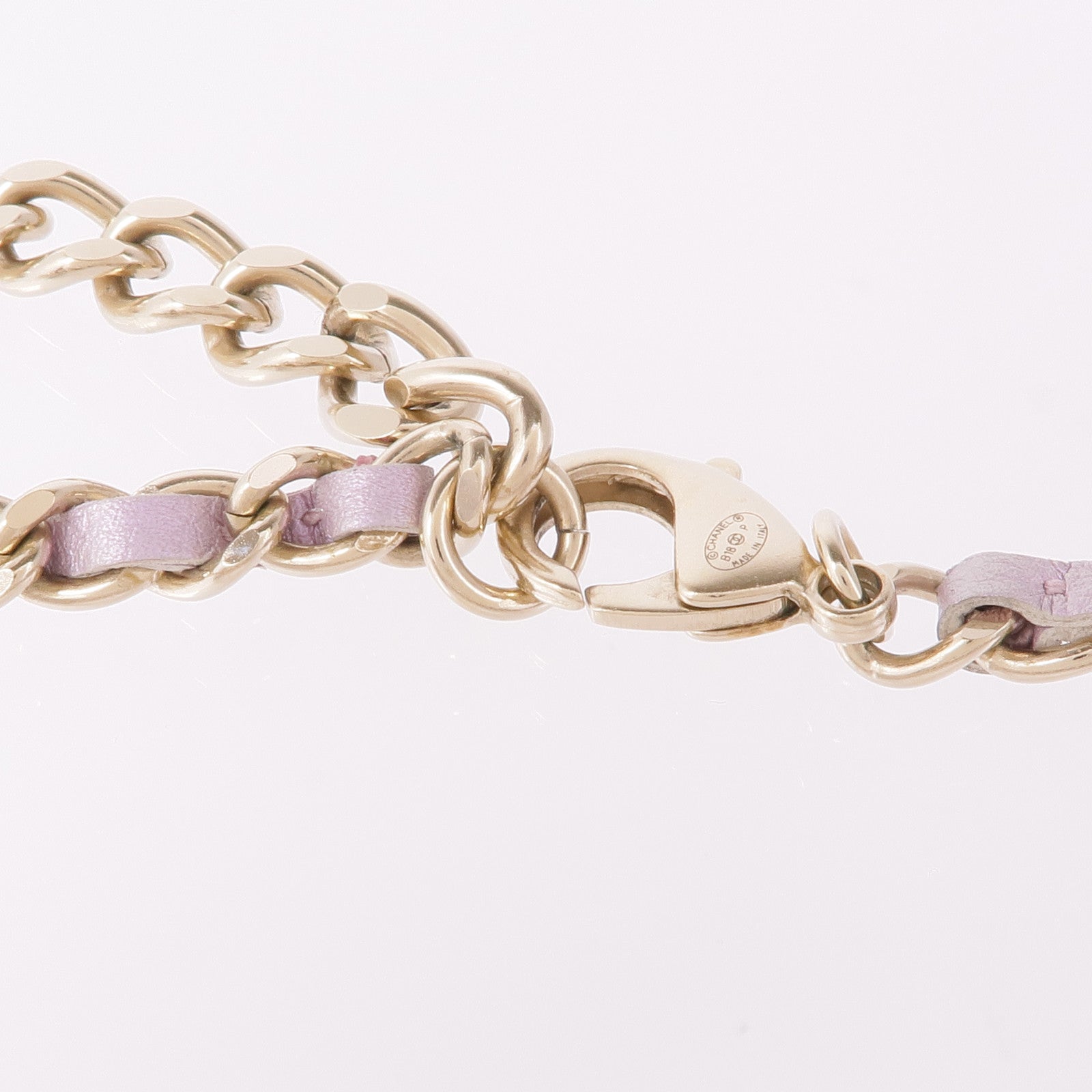 CHANEL 金屬/皮革Lock Necklace項鍊