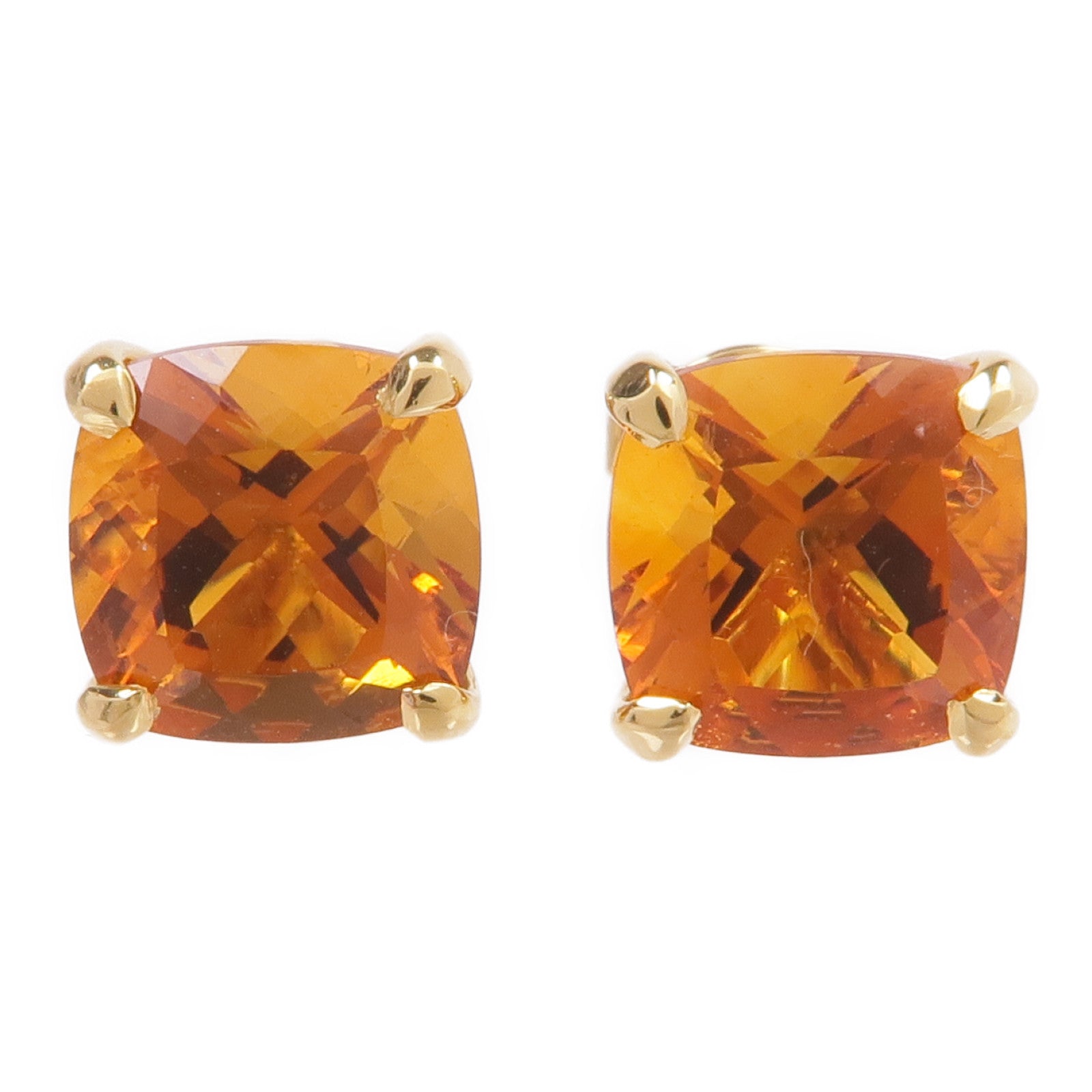JEWELRY 18K黃金Citrine Earrings茶晶耳環