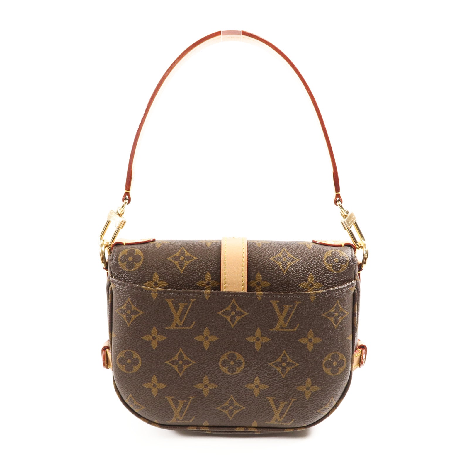 LOUIS VUITTON Monogram Saumur BB金扣手挽肩背兩用袋
