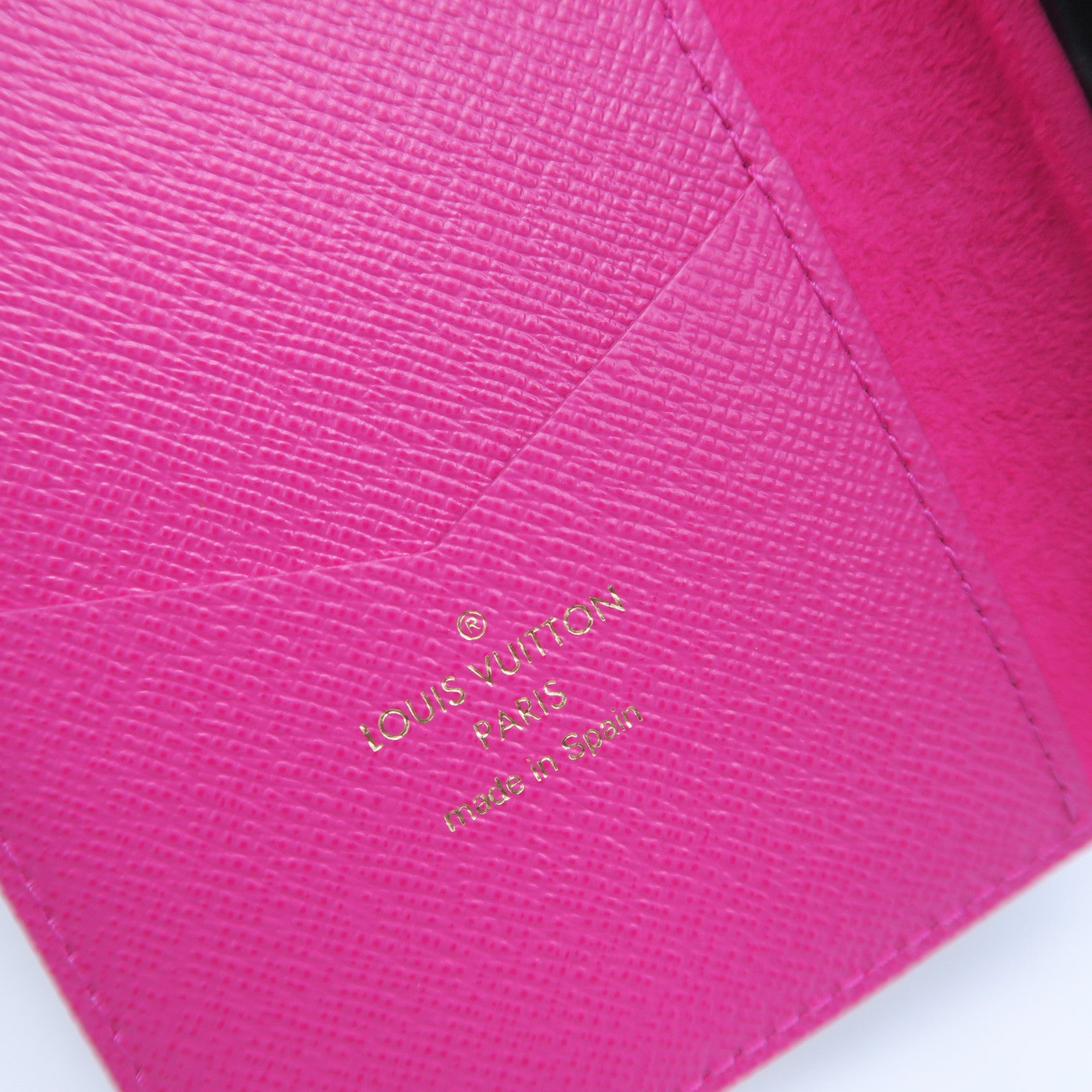 LOUIS VUITTON 【清倉大減價】Monogram iPhone 8 Plus Folio Case手機殼啡色/粉紅色