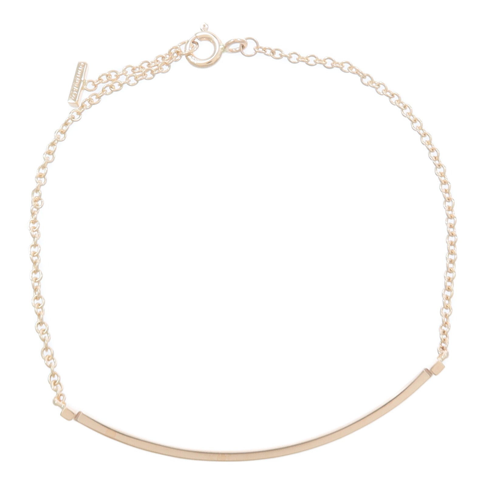 TIFFANY＆CO 18K黃金T Smile Bracelet手鏈