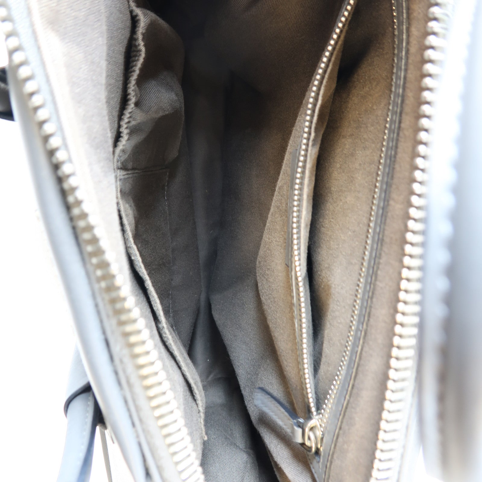 GIVENCHY 牛皮皮革Antigona銀扣手挽肩背兩用袋灰色