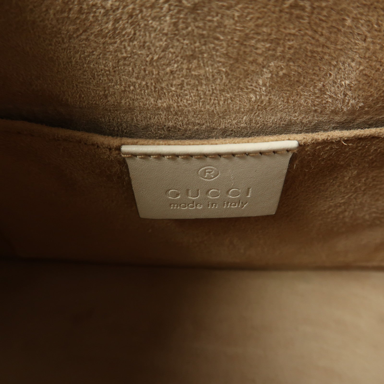 GUCCI 牛皮皮革Sylvie金扣手挽肩背兩用袋