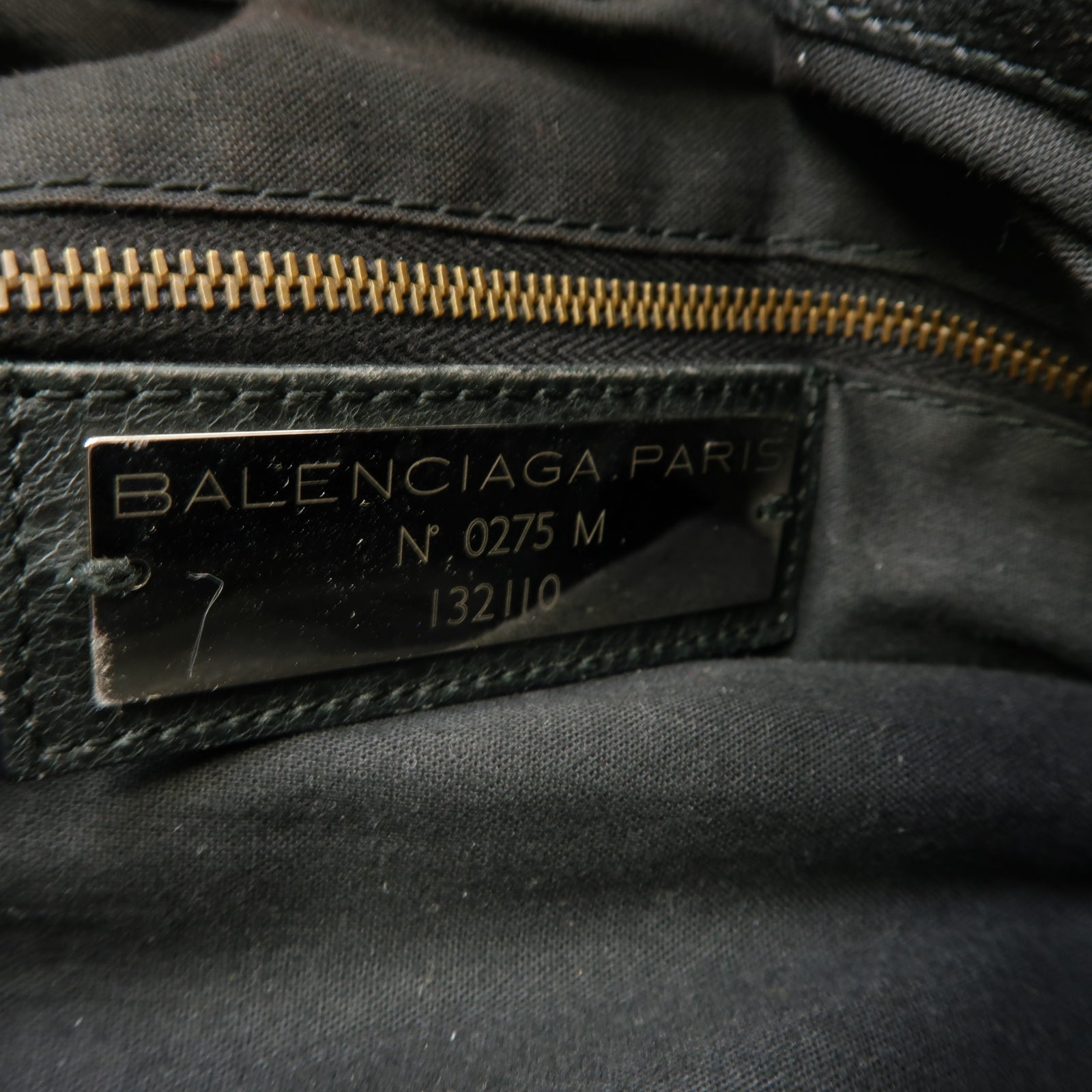 BALENCIAGA 【激減優惠】牛皮皮革The Work金扣肩背袋黒色