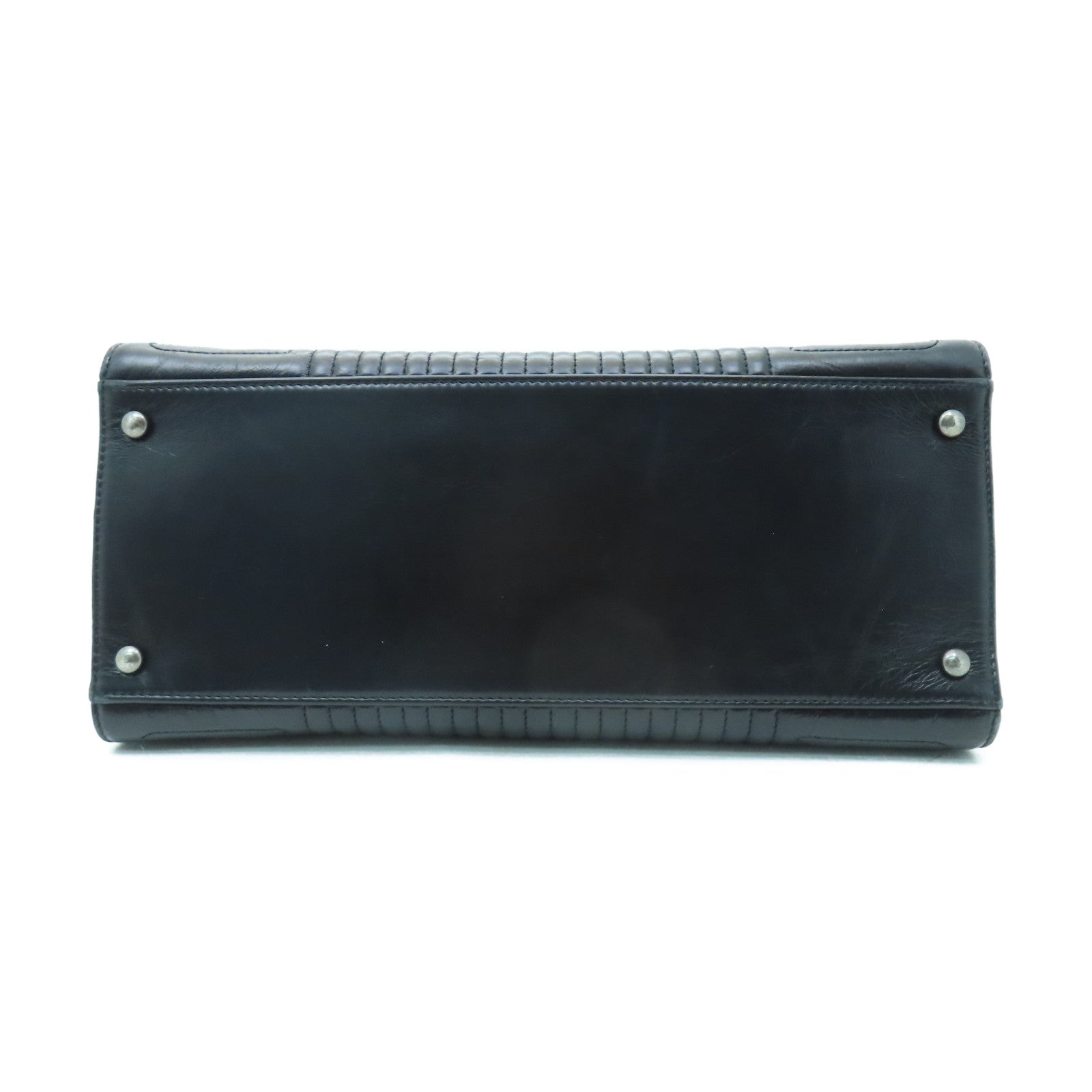 CHANEL 【激減優惠】牛皮皮革Chain Shoulder Bag銀扣鏈帶肩背袋黑色