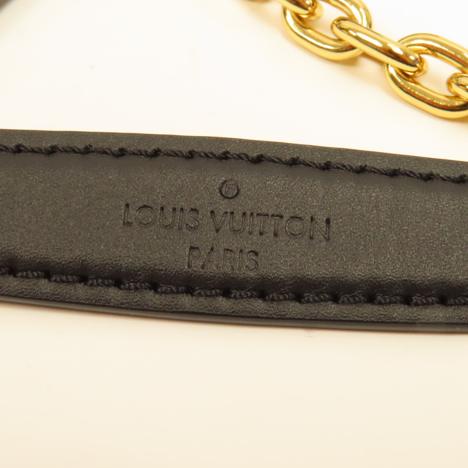 LOUIS VUITTON Damier Vavin PM金扣鏈帶肩背袋啡色