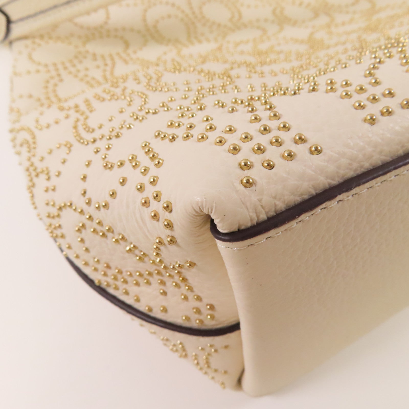 COACH 牛皮皮革2 Way Shoulder金扣手挽肩背兩用袋