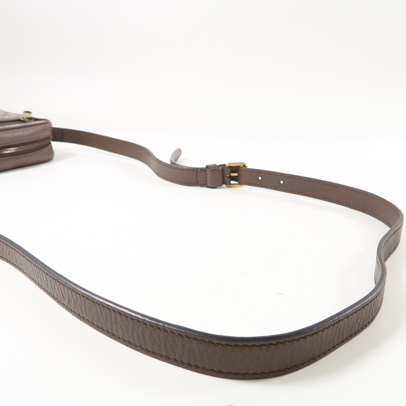 GUCCI 塗層帆布Ophidia金扣肩背袋啡色