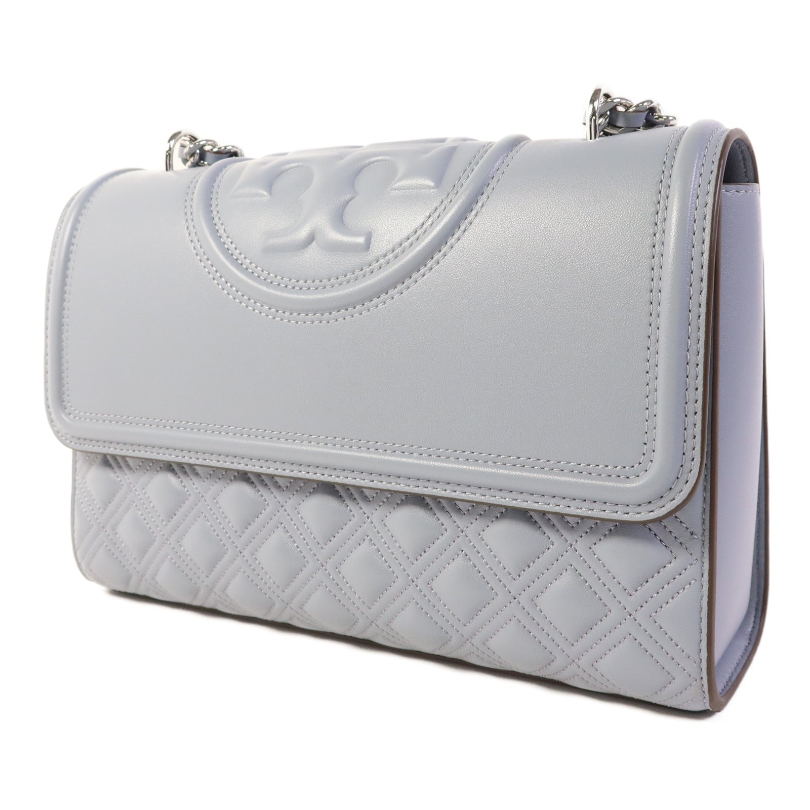 Tory Burch 牛皮皮革Shoulder Bag銀扣肩背袋