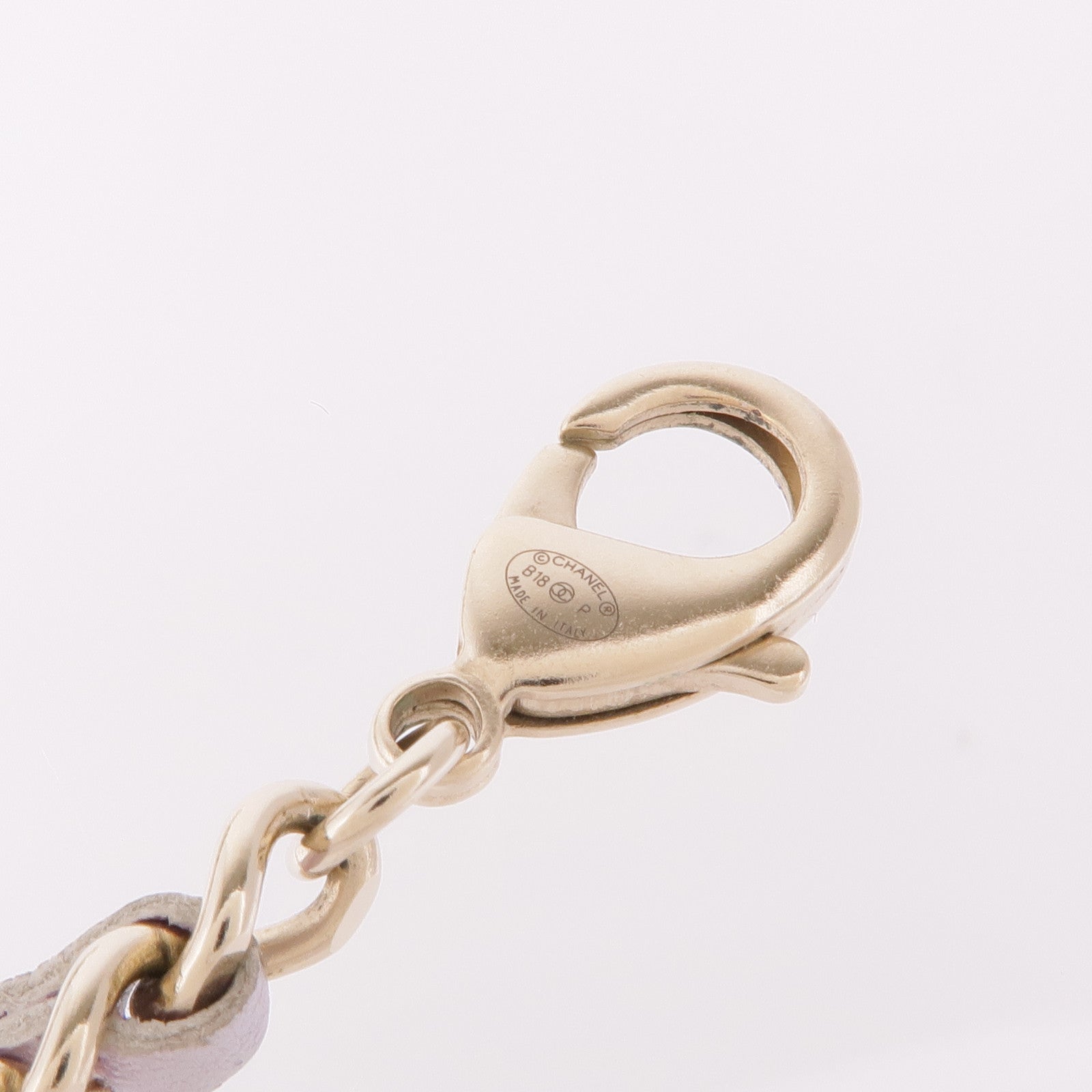 CHANEL 金屬/皮革Lock Necklace項鍊