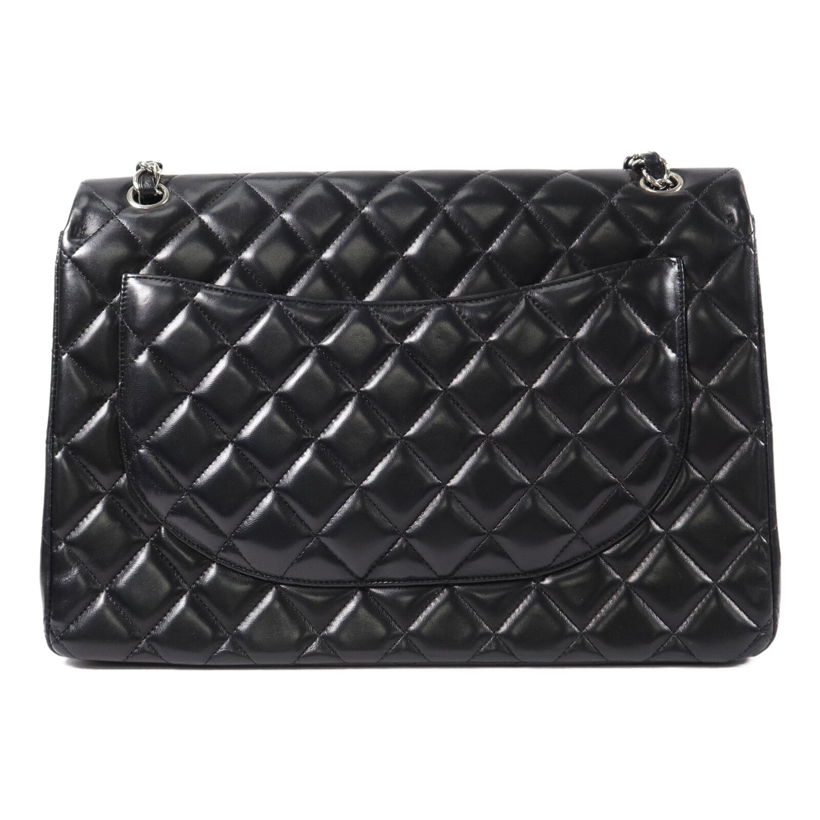 CHANEL 羊皮皮革Maxi Classic鏈帶肩背袋