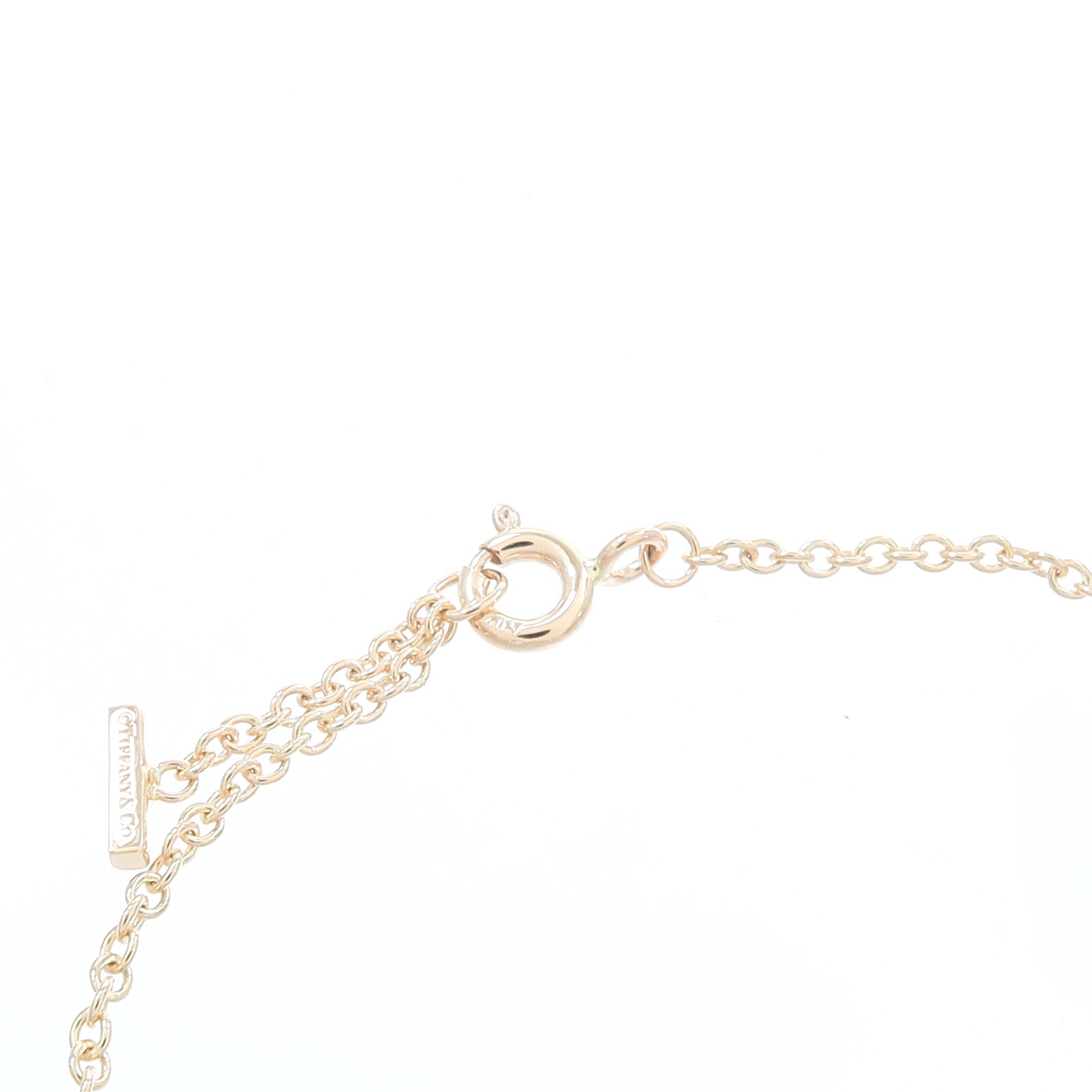 TIFFANY＆CO 18K黃金T Smile Bracelet手鏈