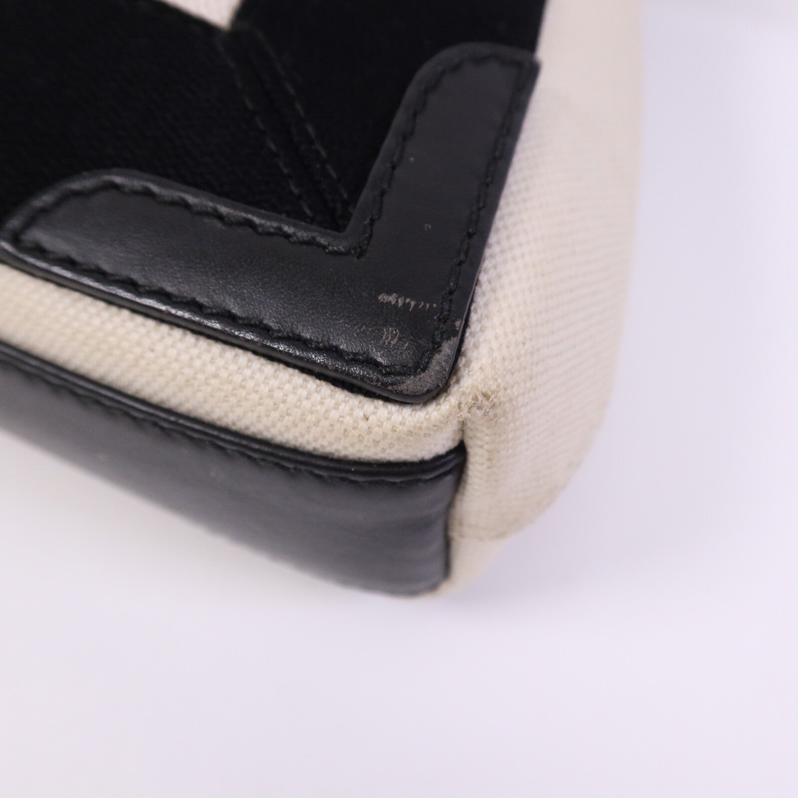 BALENCIAGA 帆布/牛皮皮革Tote Bag銀扣手挽肩背兩用袋