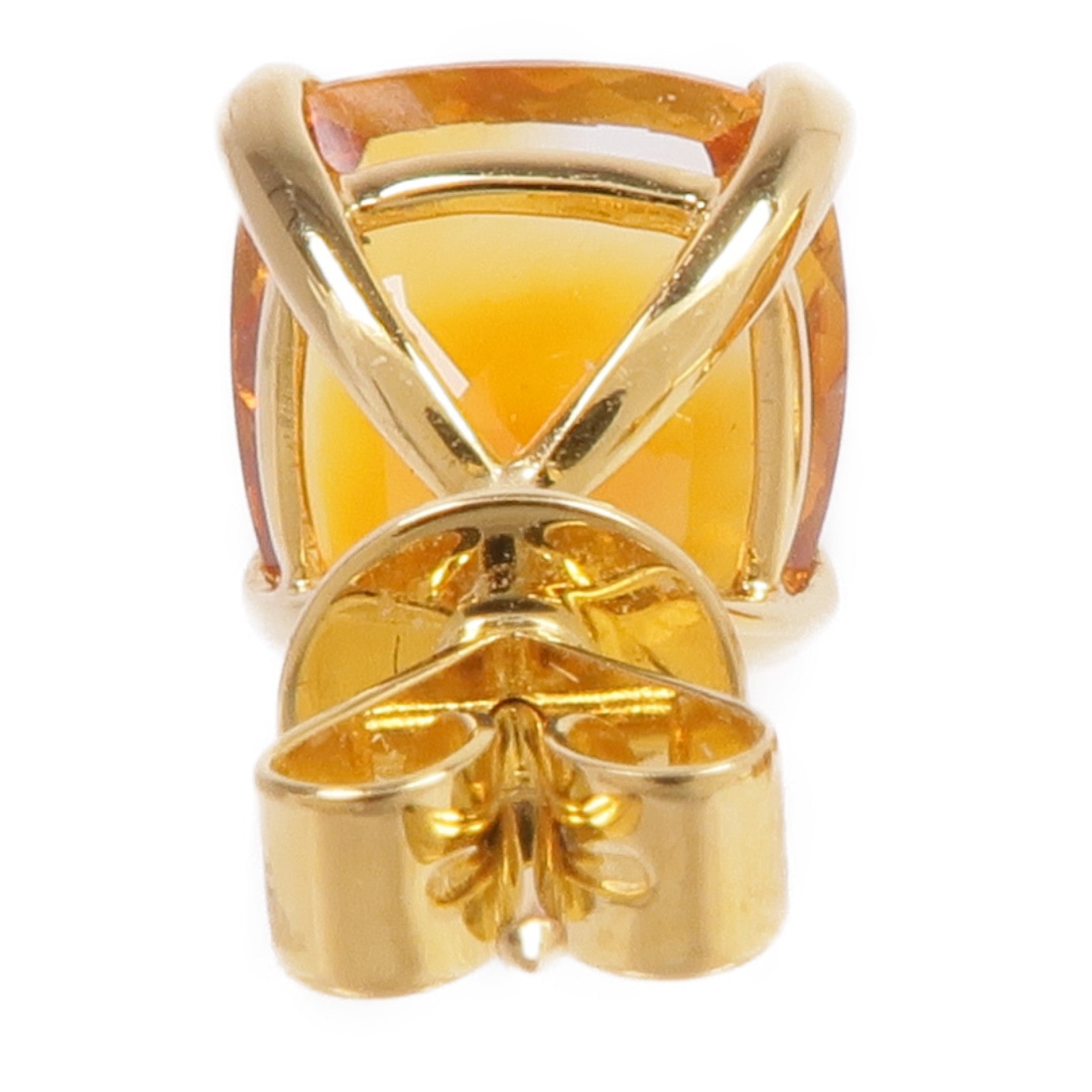JEWELRY 18K黃金Citrine Earrings茶晶耳環