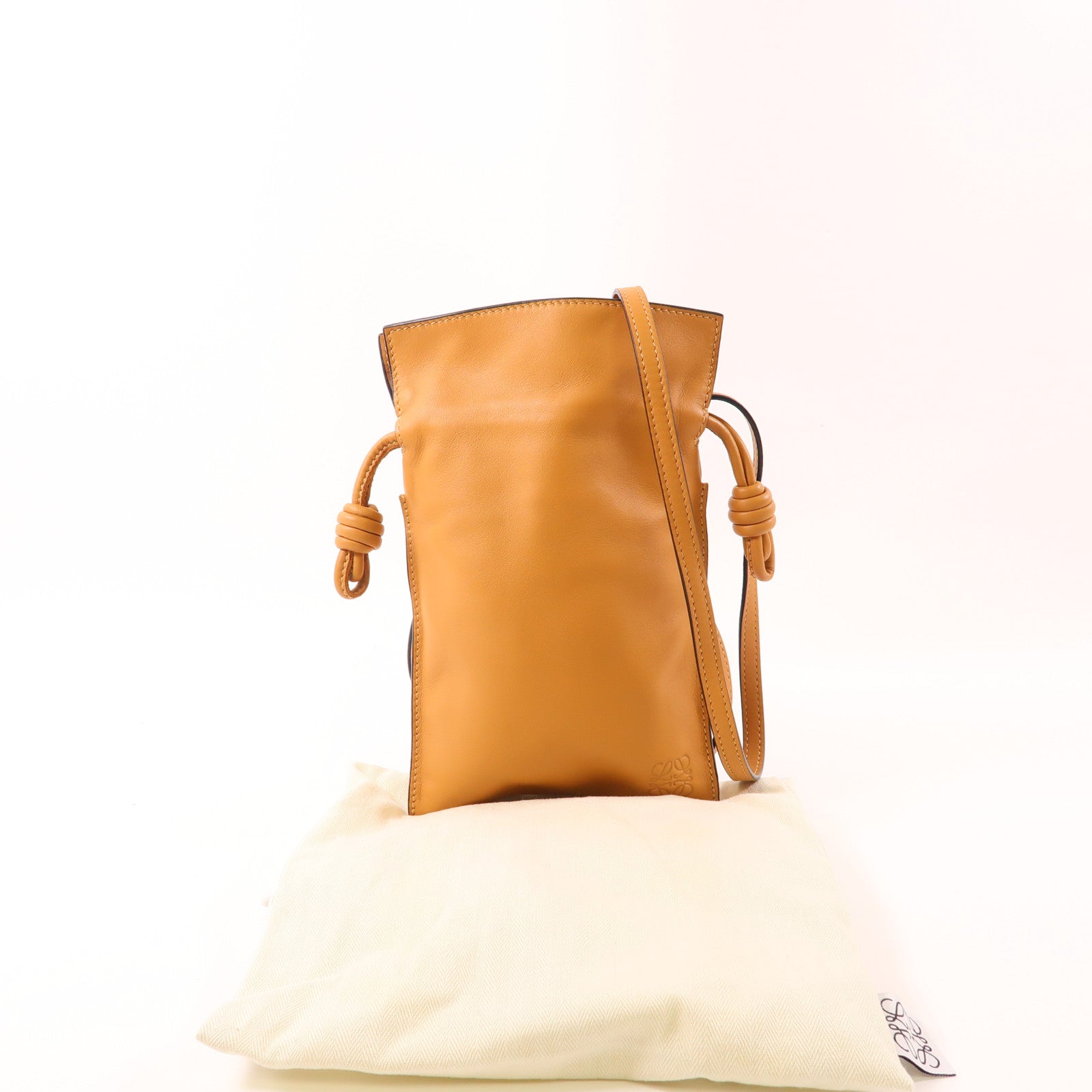 LOEWE 牛皮皮革Flamenco Pocket肩背袋