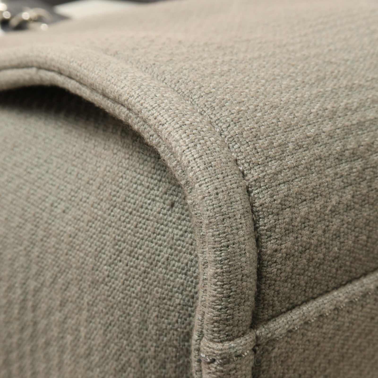 CHANEL 帆布Deauville Large Tote鏈帶手挽肩背兩用袋