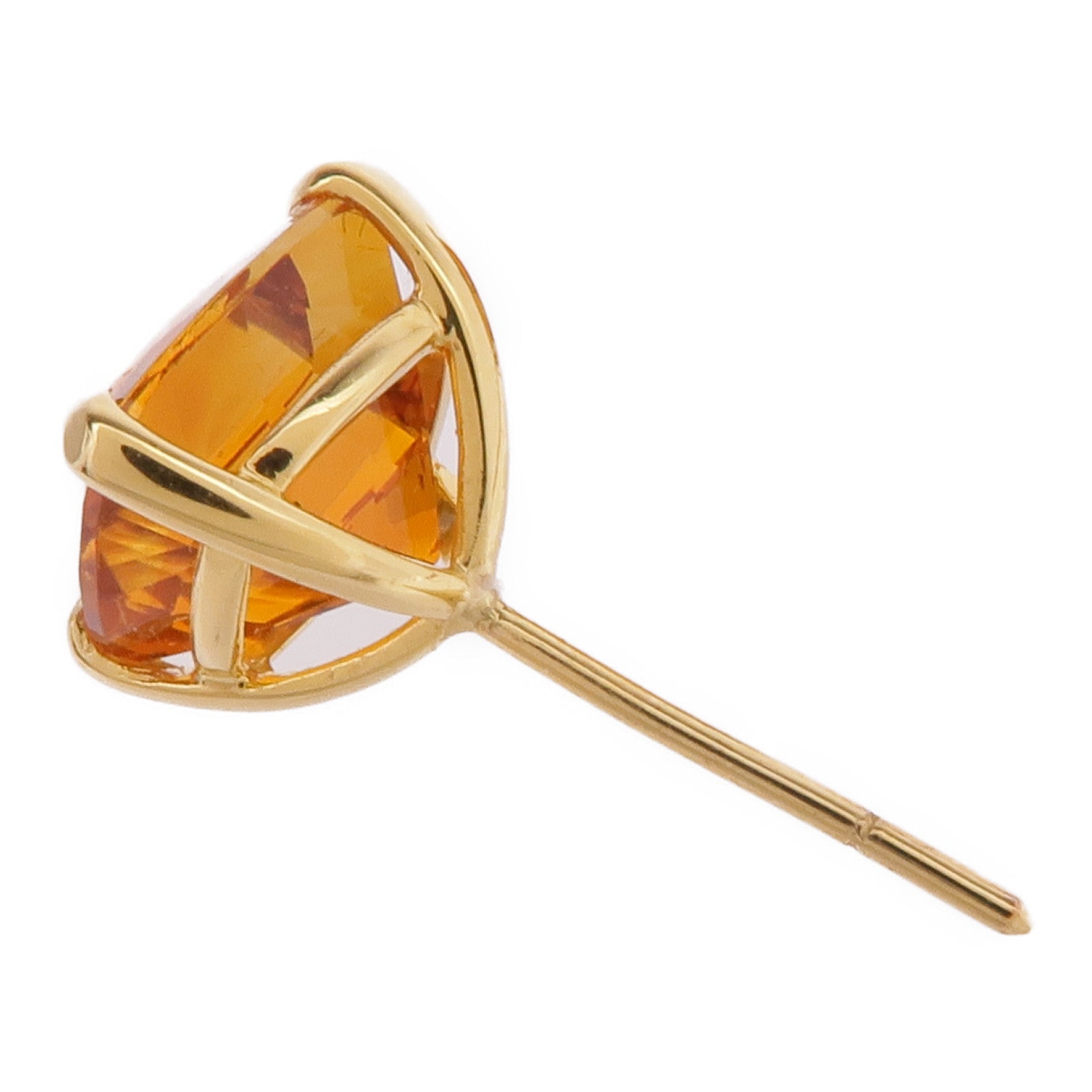 JEWELRY 18K黃金Citrine Earrings茶晶耳環