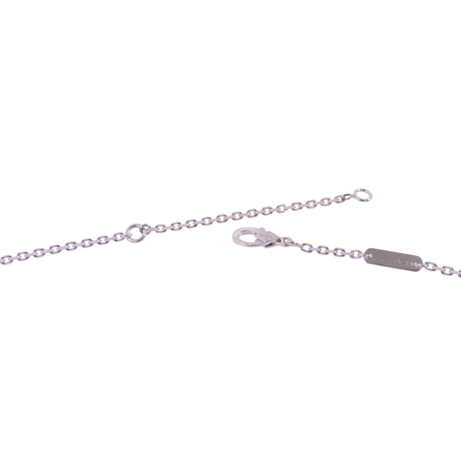 Van Cleef & Arpels 【激減優惠】18K白金/鑽石Two Butterfly Pendant Necklace銀扣項鏈