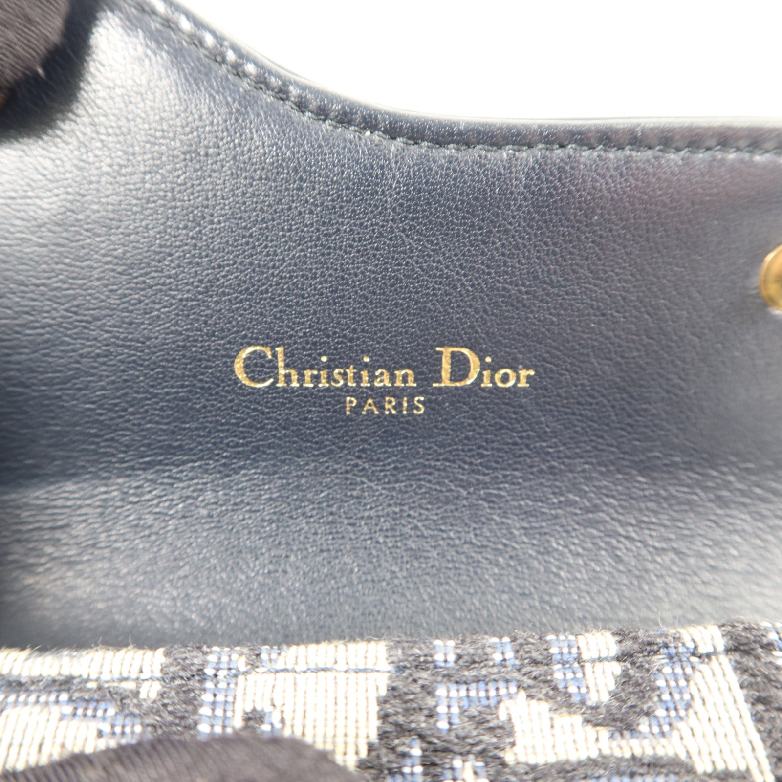 Dior 帆布/牛皮皮革Saddle Lotus Wallet錢包