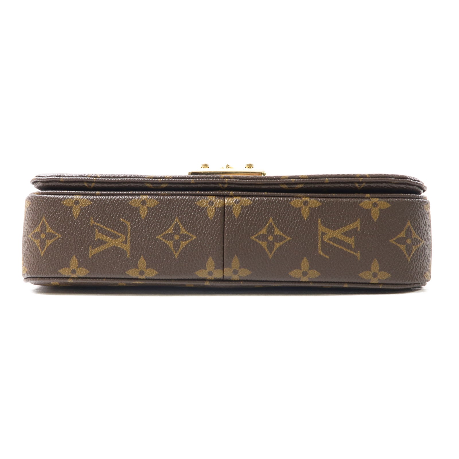 LOUIS VUITTON Monogram Marceau金扣肩背袋棕色