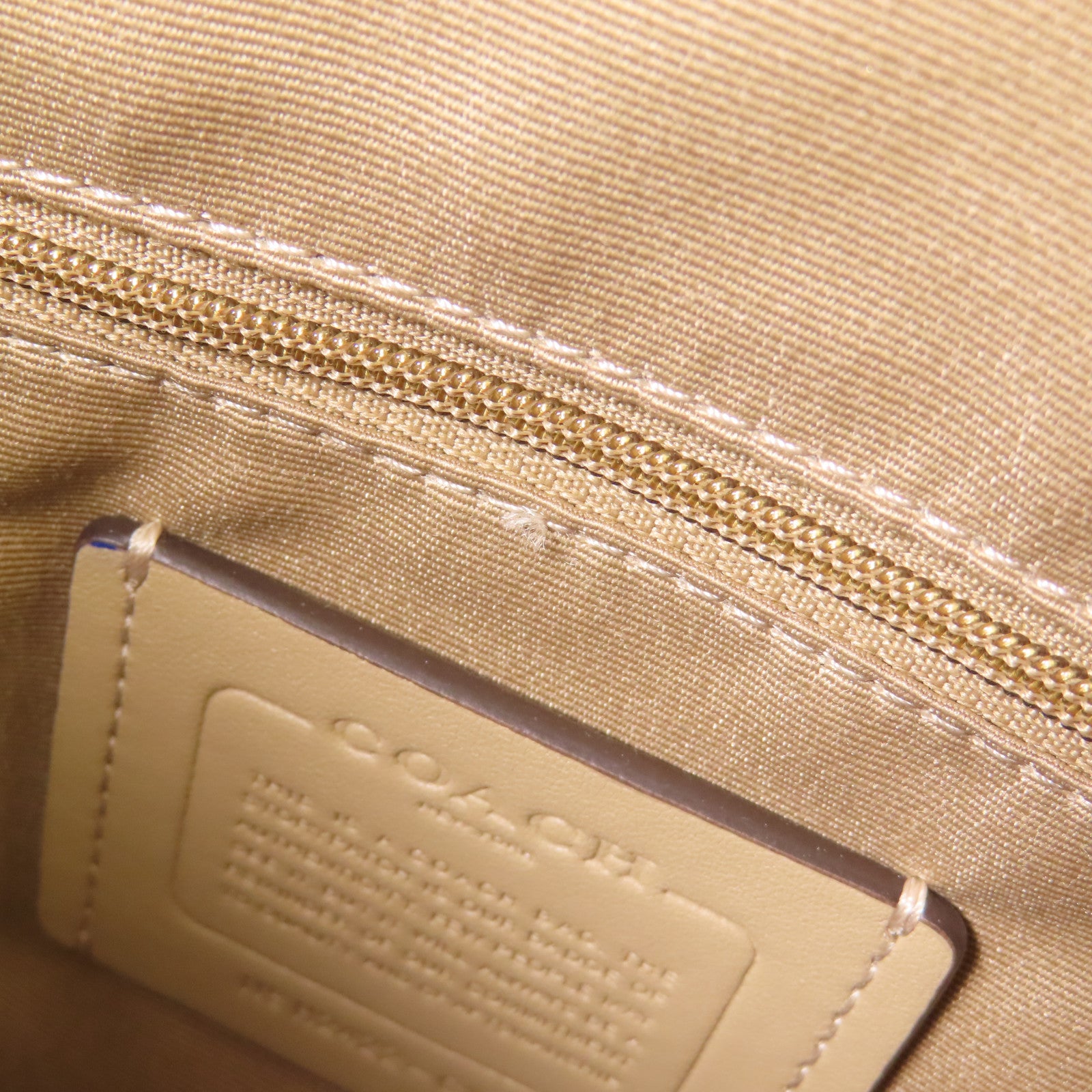COACH 牛皮皮革2 Way Shoulder金扣手挽肩背兩用袋