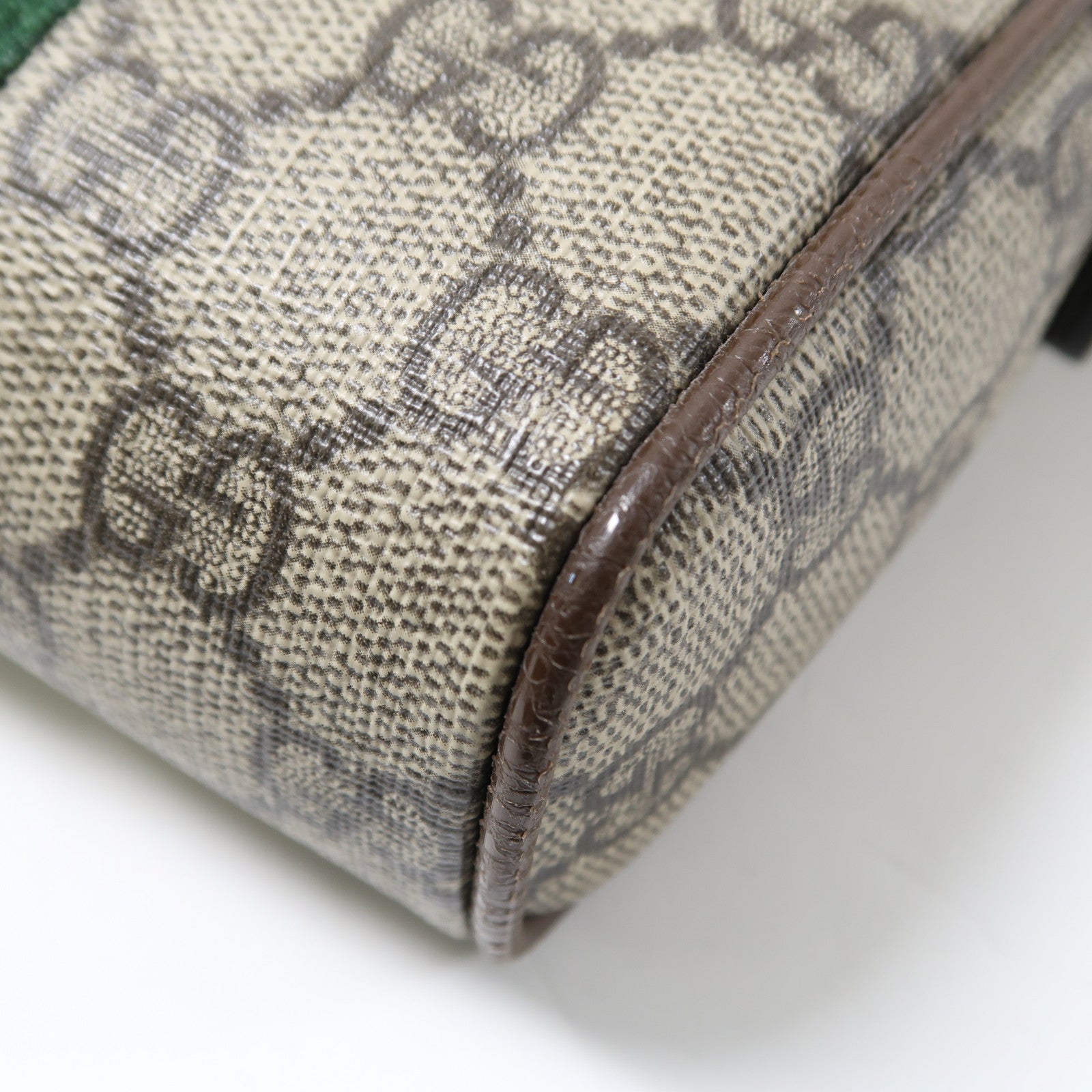 GUCCI 塗層帆布Ophidia金扣肩背袋啡色