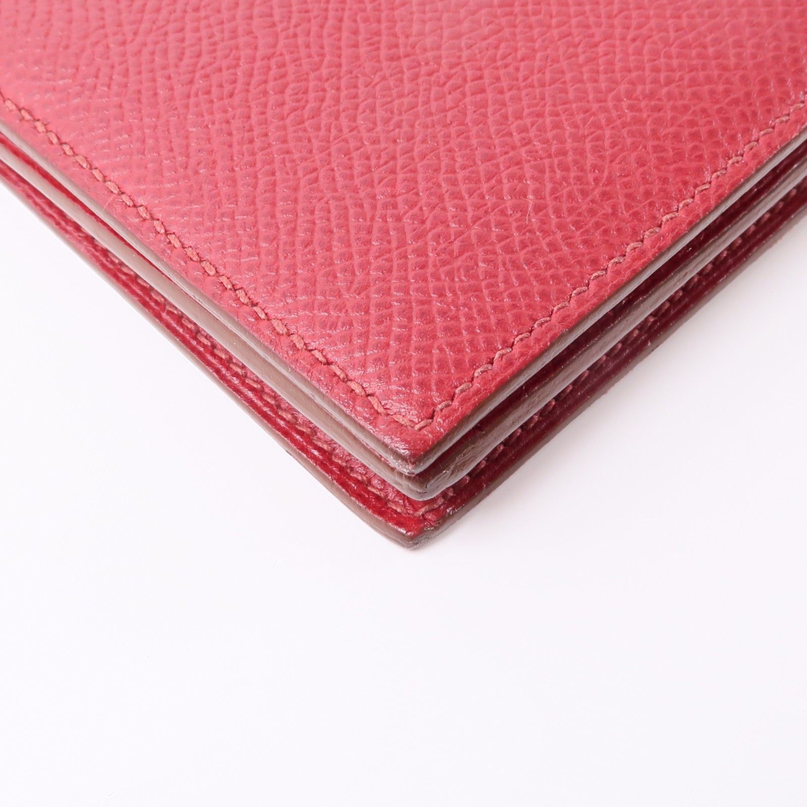 HERMES 皮革Bearn Long Wallet銀扣長錢包長錢包