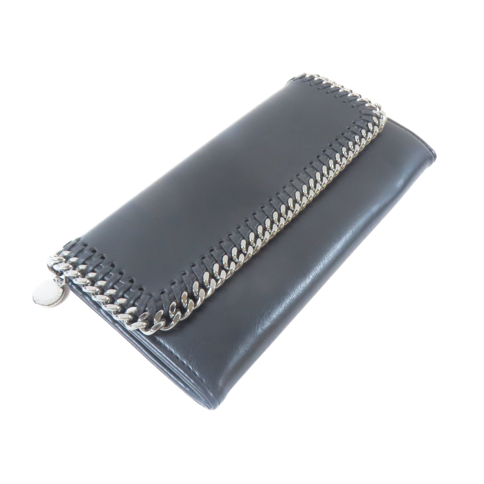 SELECTION 【激減優惠】牛皮皮革Stella Mccartney Long wallet銀扣長錢包黑色