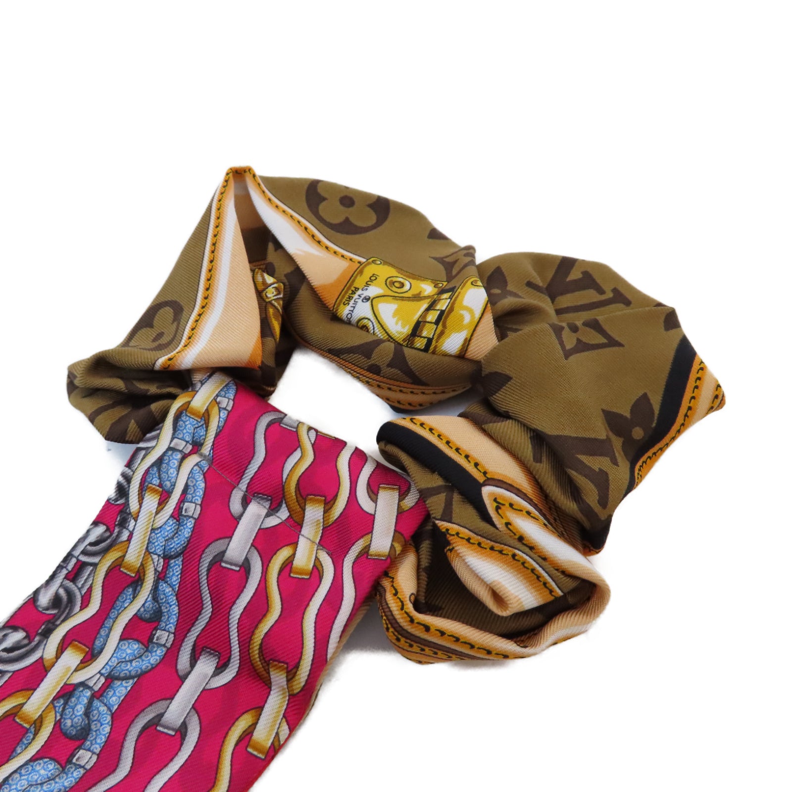 LOUIS VUITTON 絲質Hair Band髮帶啡色
