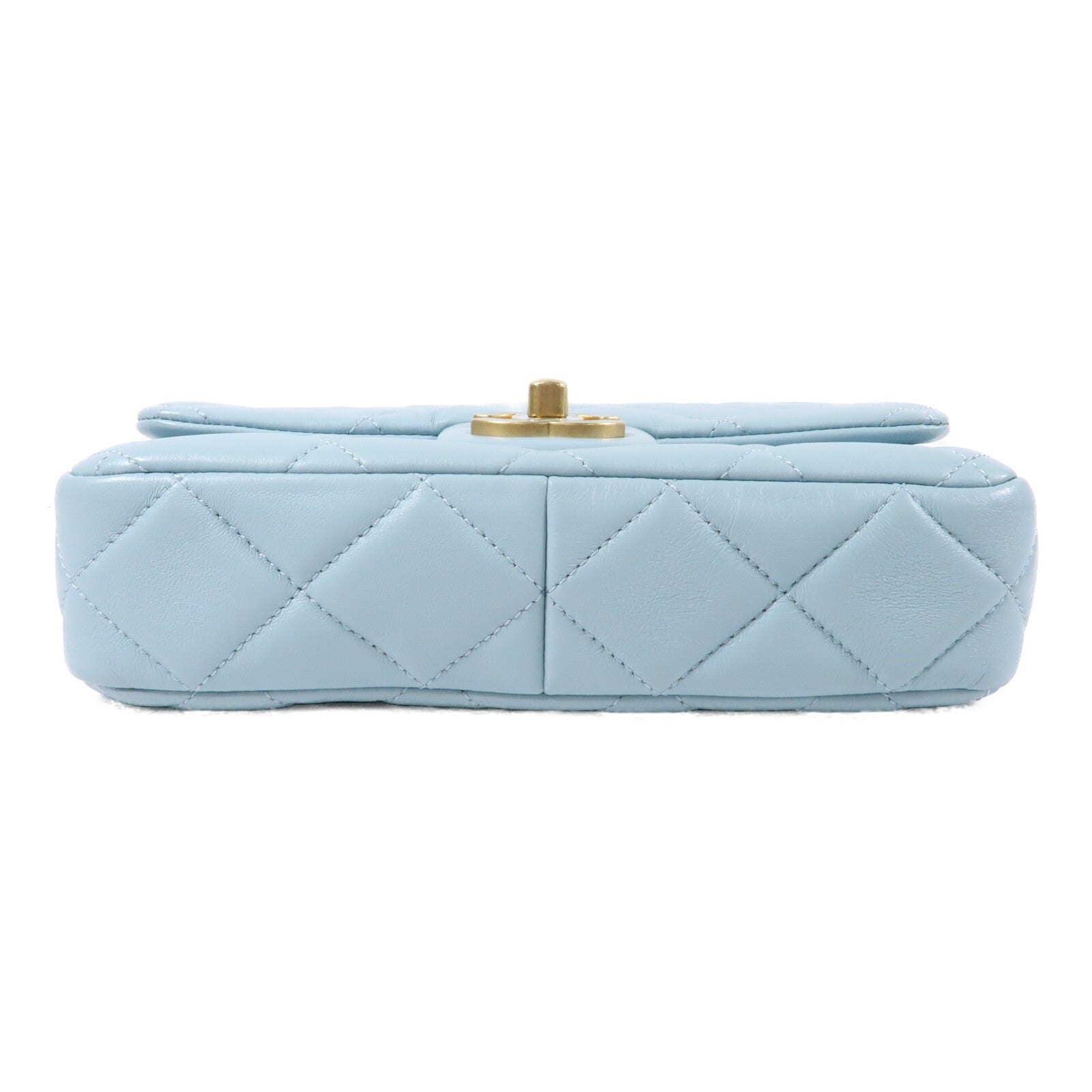 CHANEL 羊皮皮革CC Flat Bag 20鏈帶肩背袋