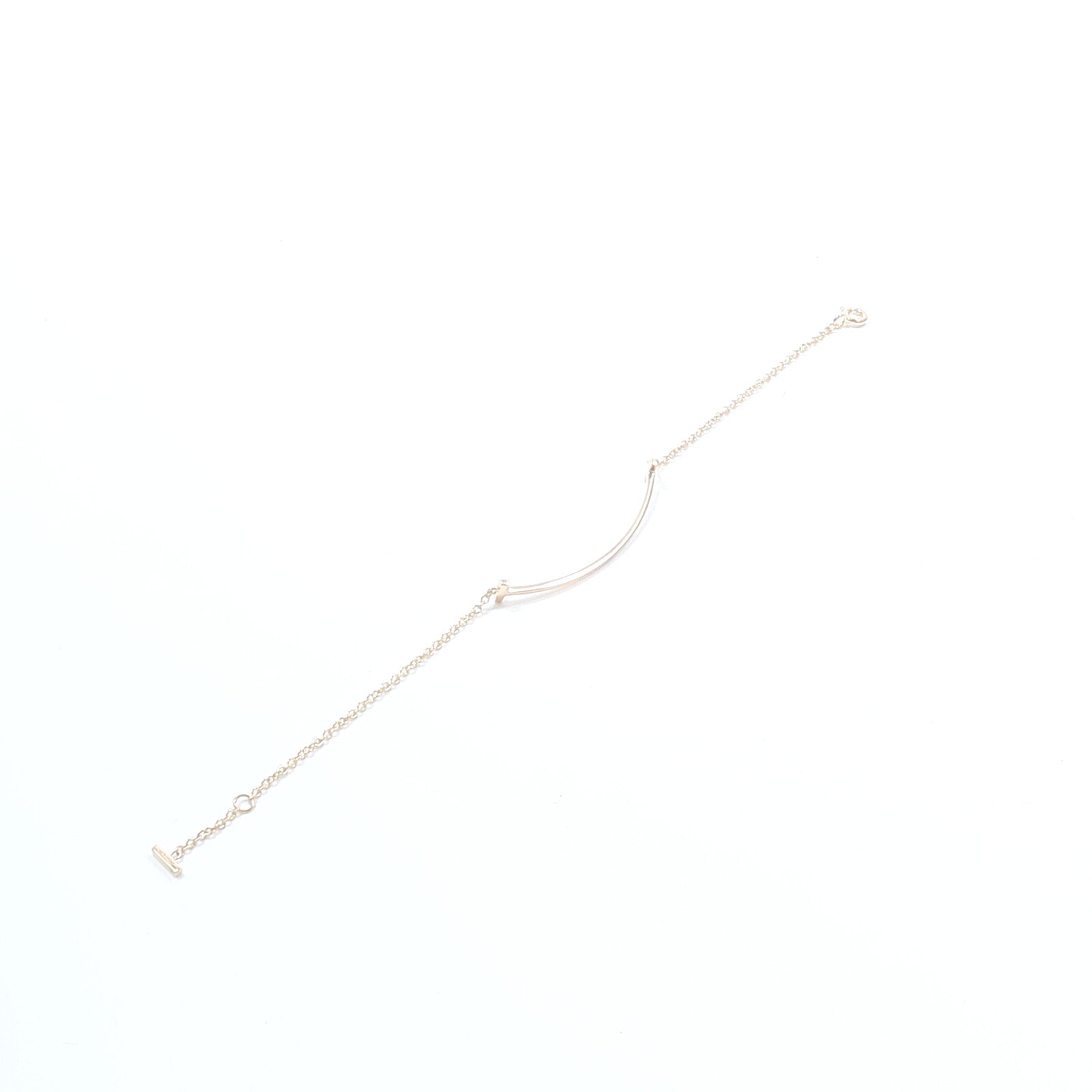 TIFFANY＆CO 18K黃金T Smile Bracelet手鏈