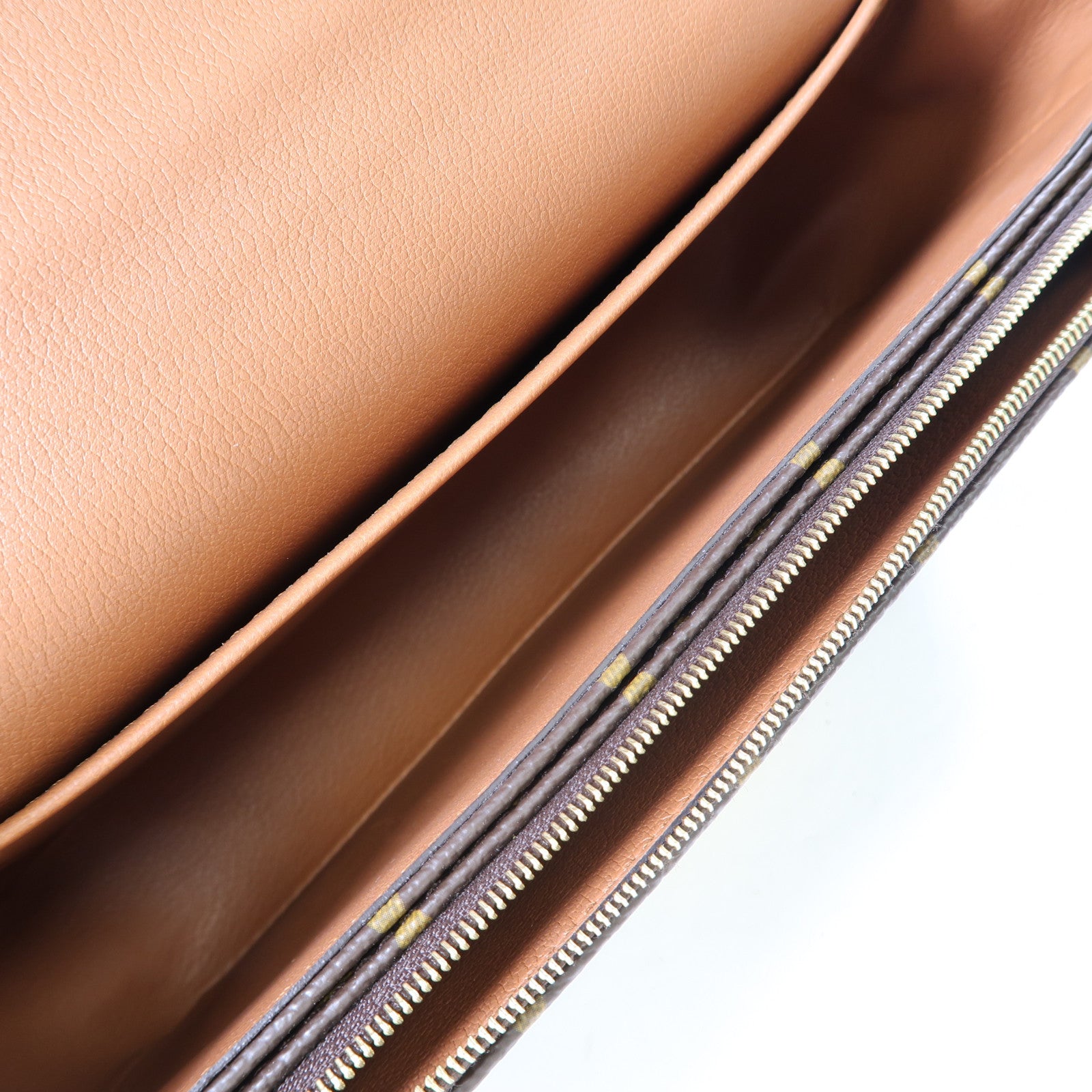 LOUIS VUITTON Monogram Marceau金扣肩背袋棕色